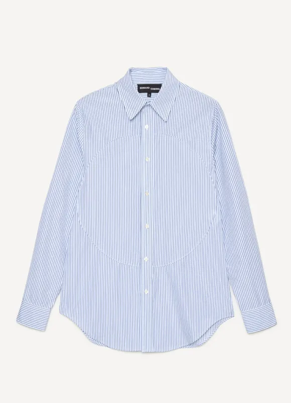 Pin-Tuck Lung Shirt made by Edward Cuming