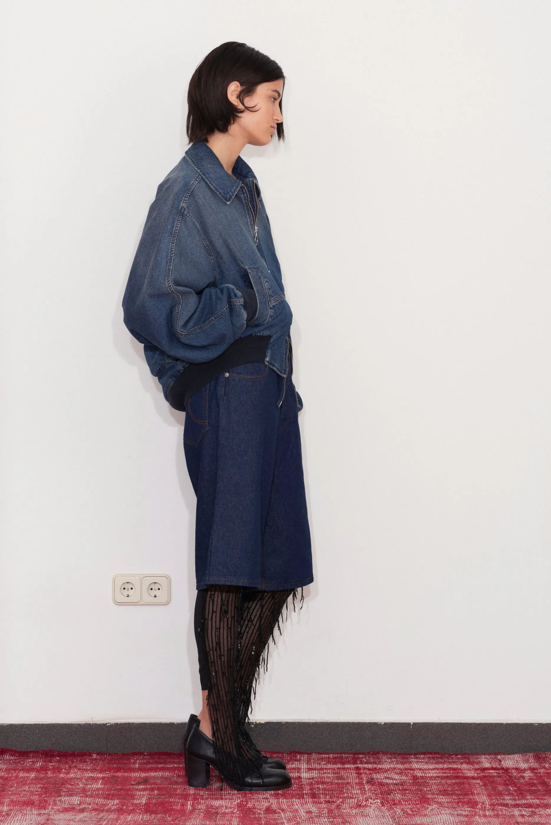 Bottom Heavy Denim Bomber sold by Edward Cuming product image thumbnail 5