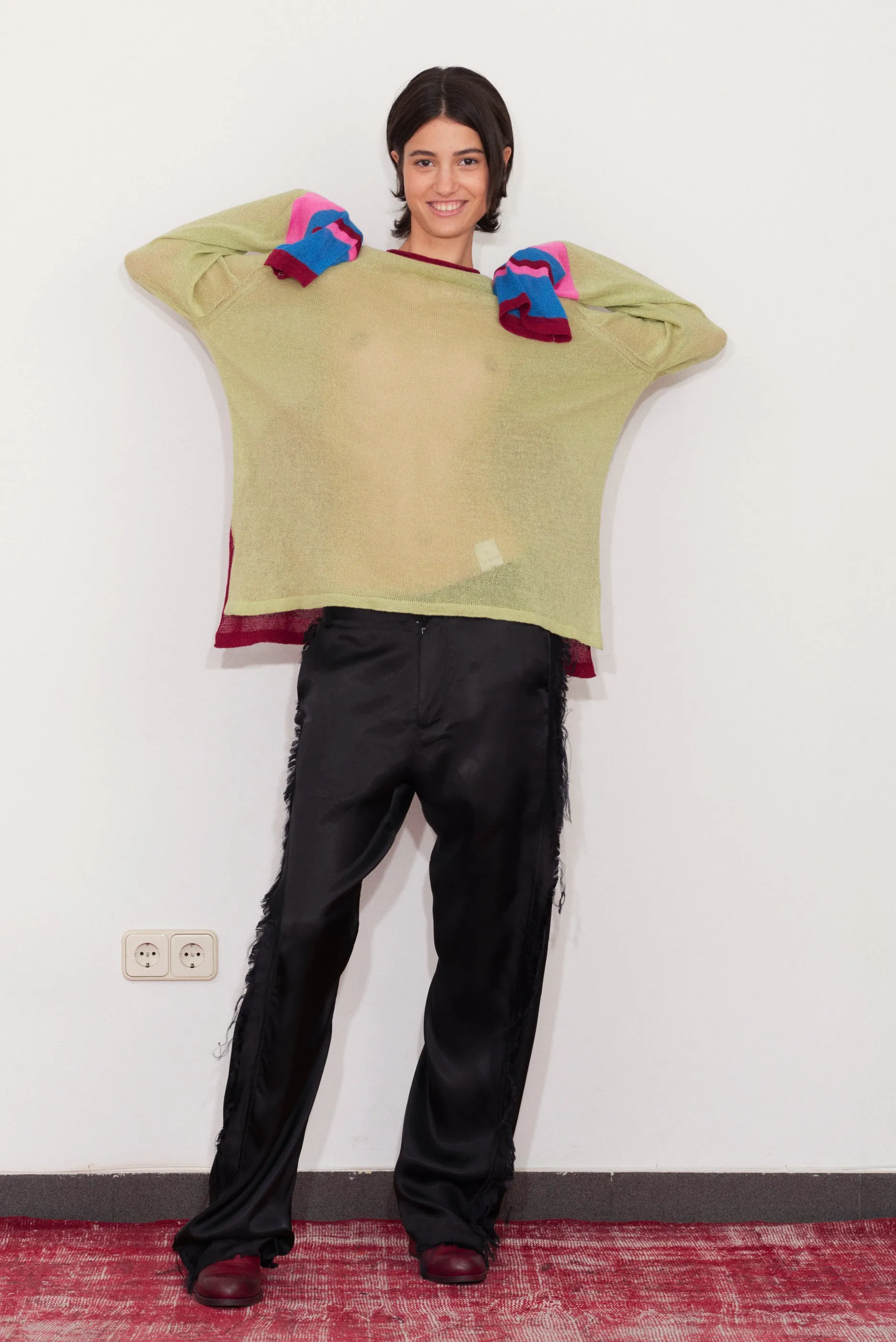 Half Moon Sweater Pistacho sold by Edward Cuming product image thumbnail 2