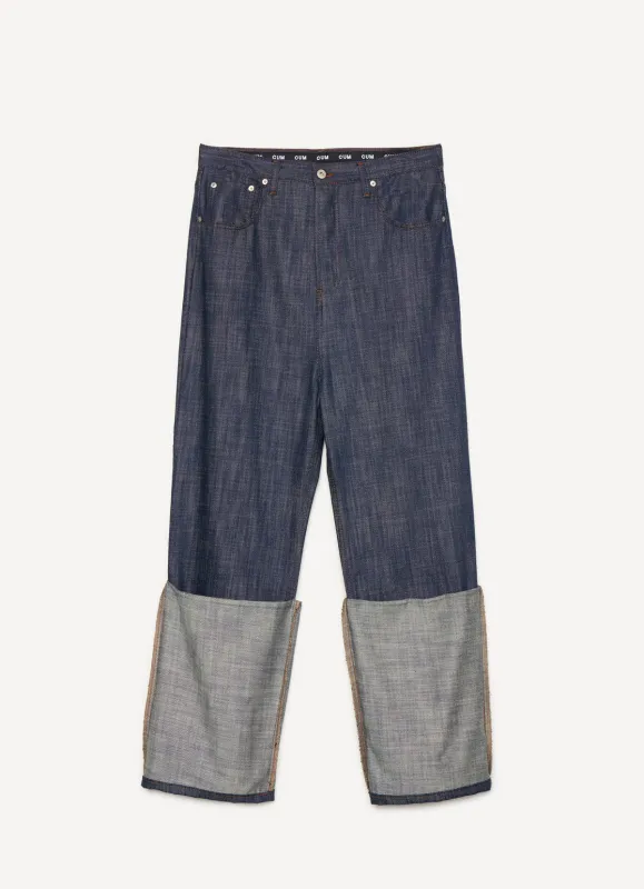 Turn-Up Drop-Down Jeans made by Edward Cuming