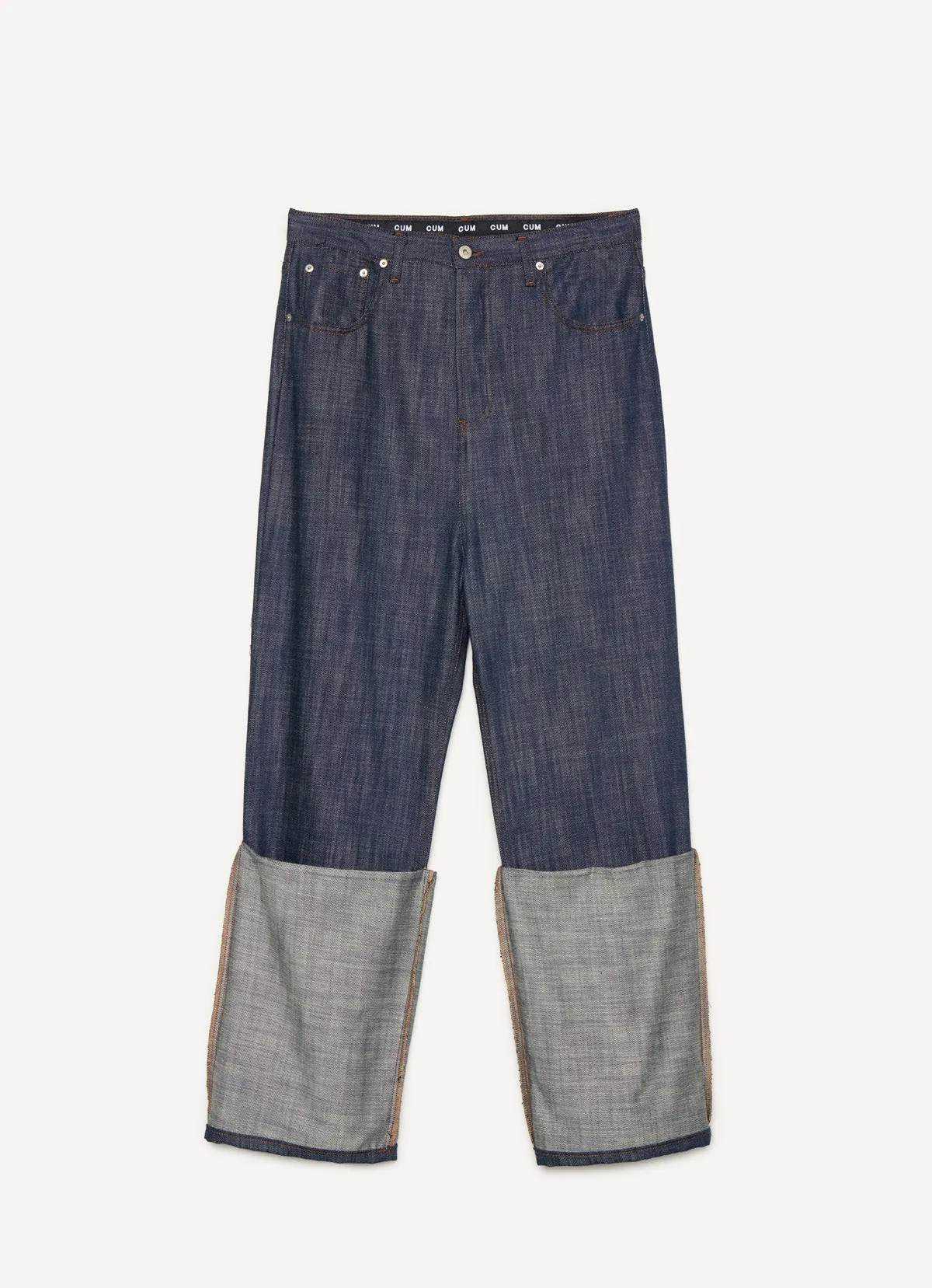 Turn-Up Drop-Down Jeans sold by Edward Cuming