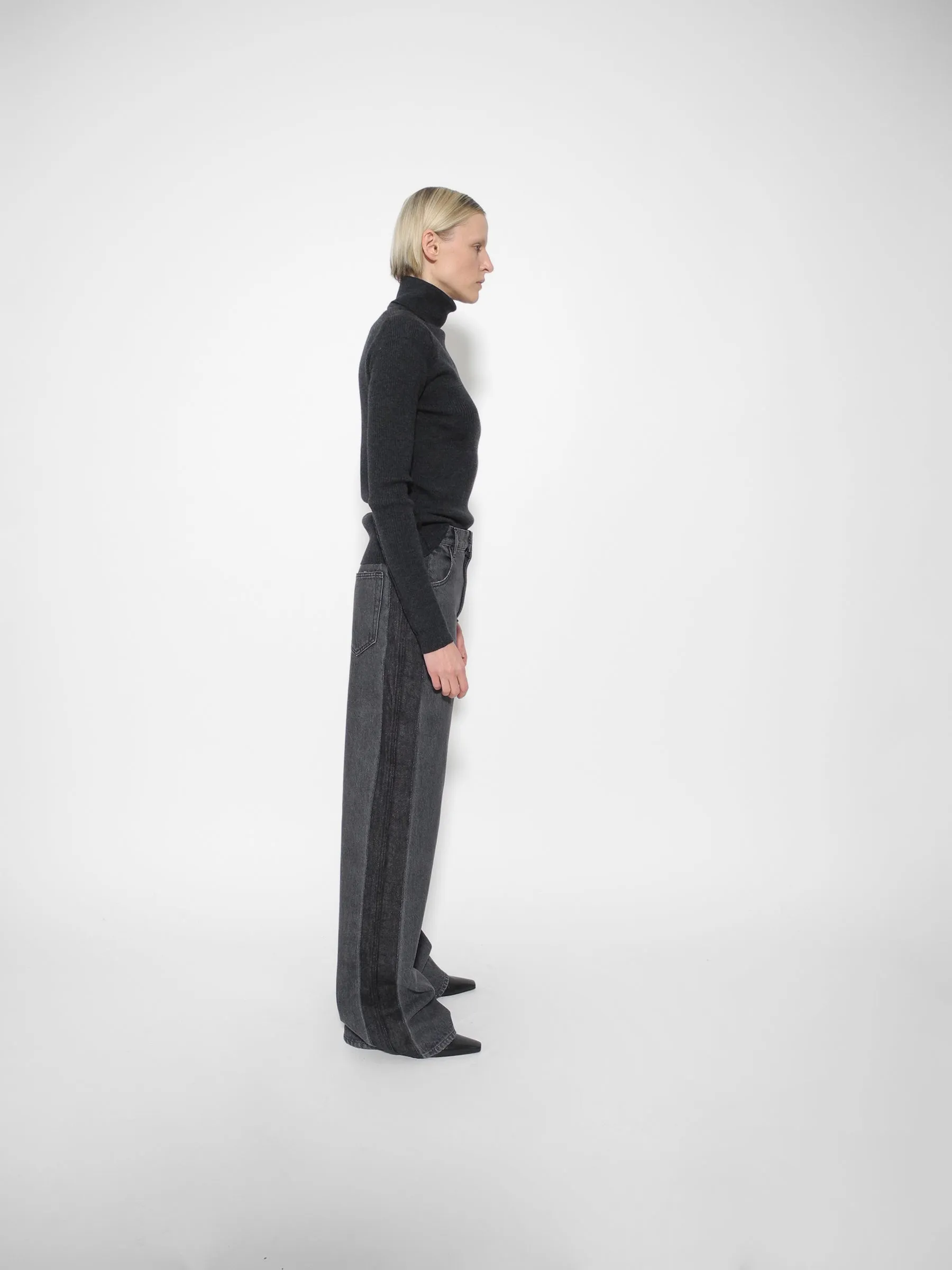 Anthracite Knitted Turtleneck Top sold by GAUCHERE product image thumbnail 2