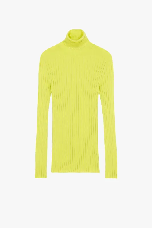 Lemon Turtleneck Sweater made by GAUCHERE