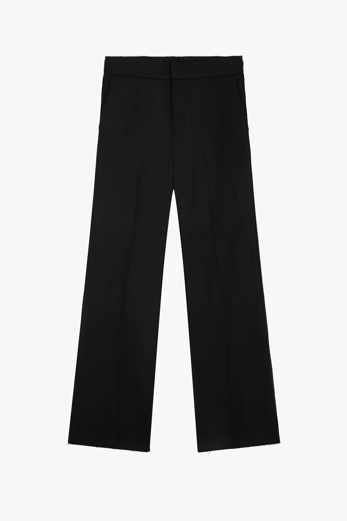 Straight Leg Trousers Raw Edges sold by GAUCHERE