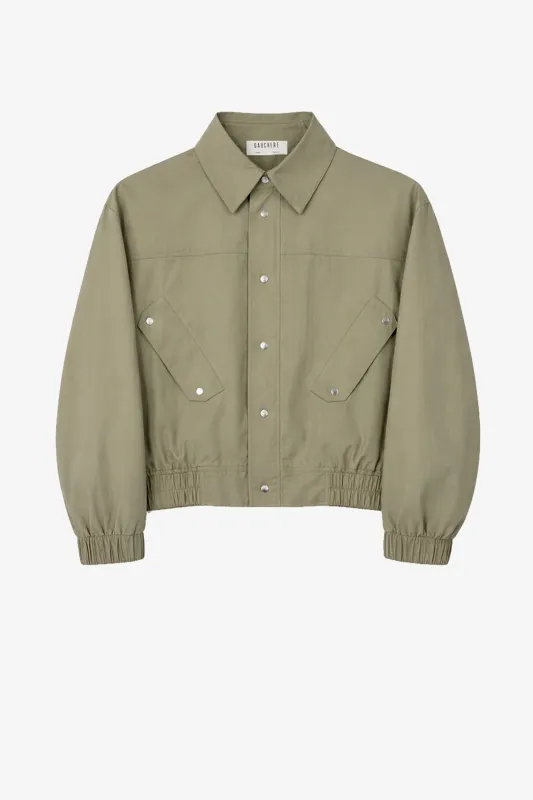Bomber Jacket In Technical Canvas made by GAUCHERE
