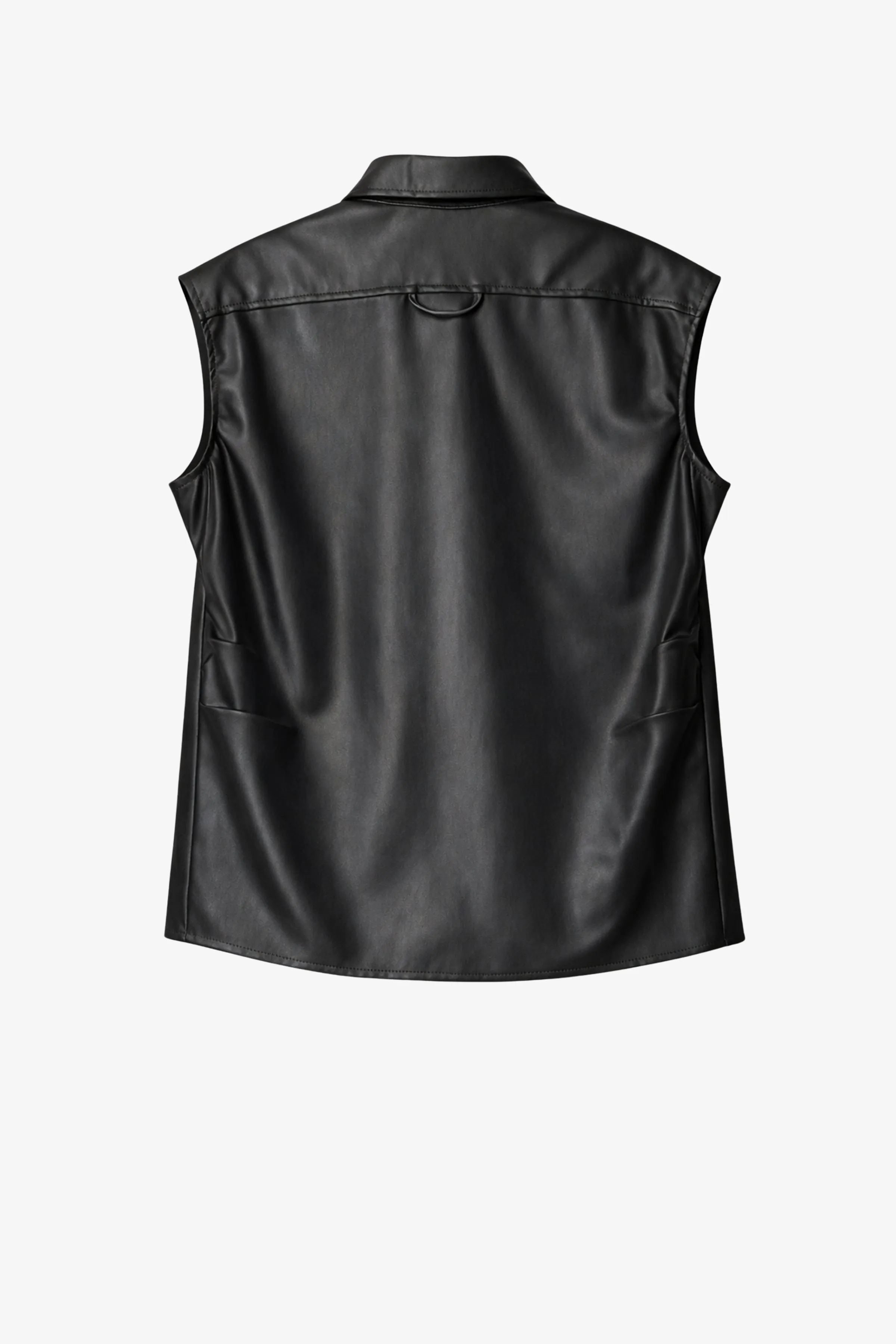 Faux Leather Shirt With Pleats sold by GAUCHERE product image thumbnail 2