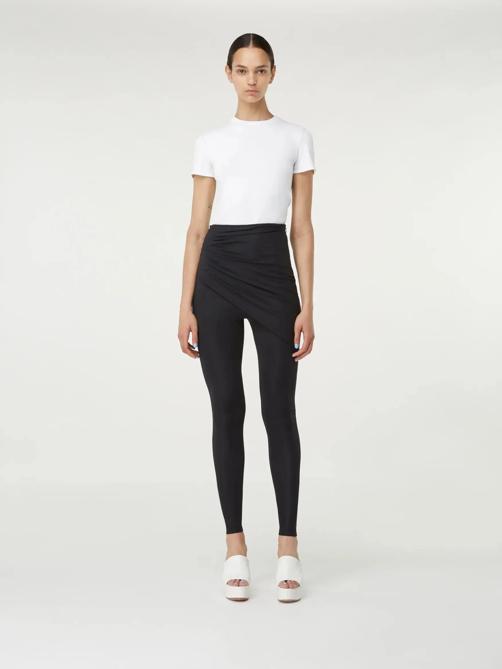 Olite White – Rayon Polyamide Bodysuit sold by GAUGE81