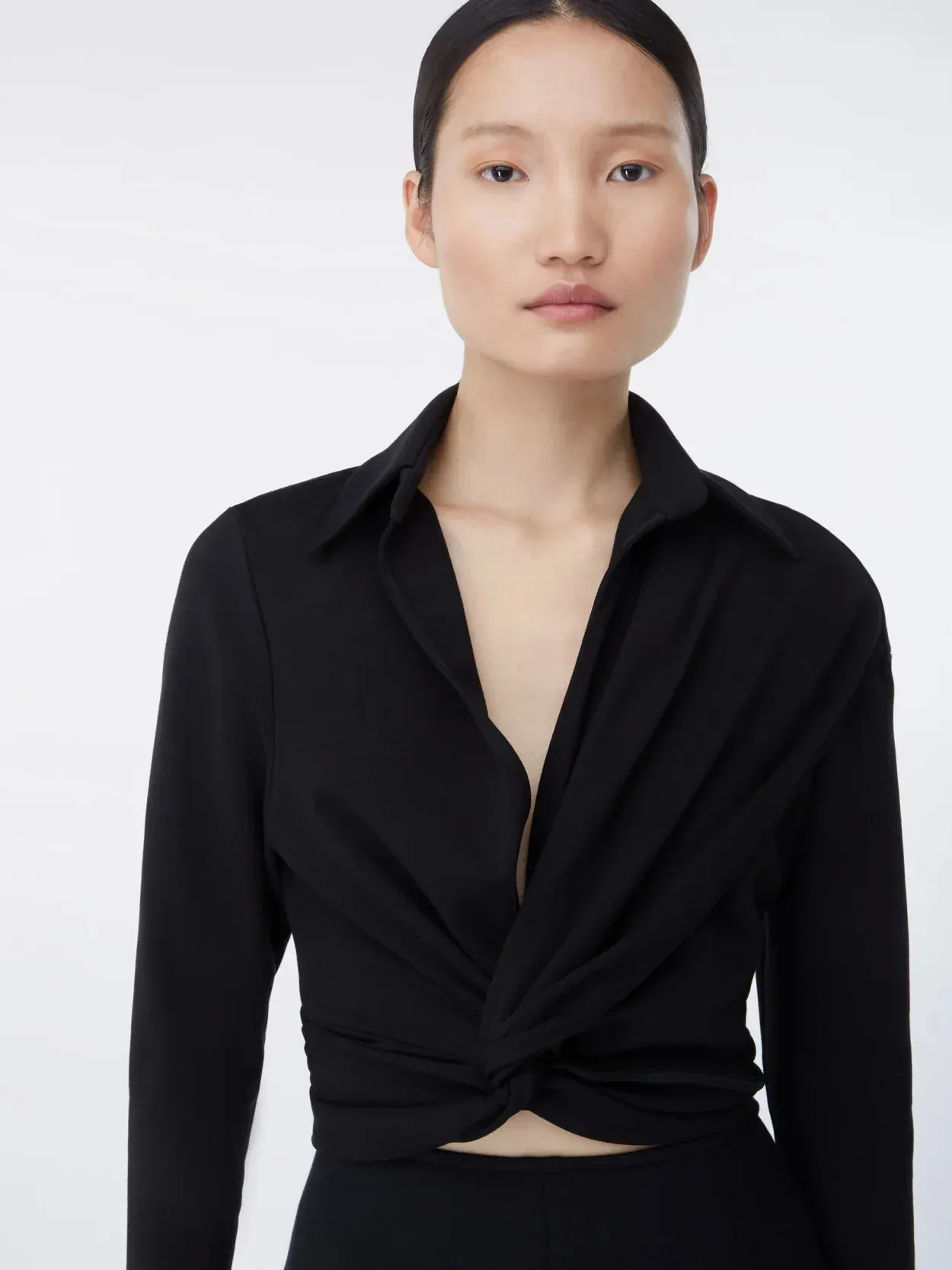 Vallera Black – Viscose Milano Blend Shirt Dress sold by GAUGE81 product image thumbnail 2
