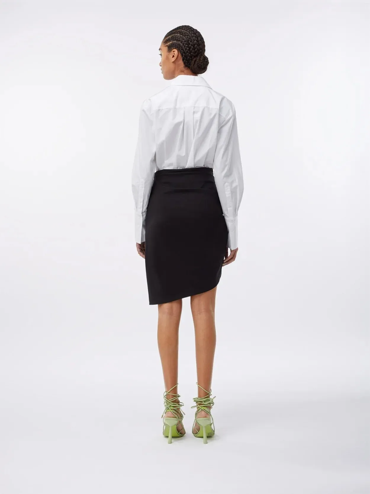 Aomo White – Cotton Poplin Shirt Bodysuit sold by GAUGE81 product image thumbnail 2