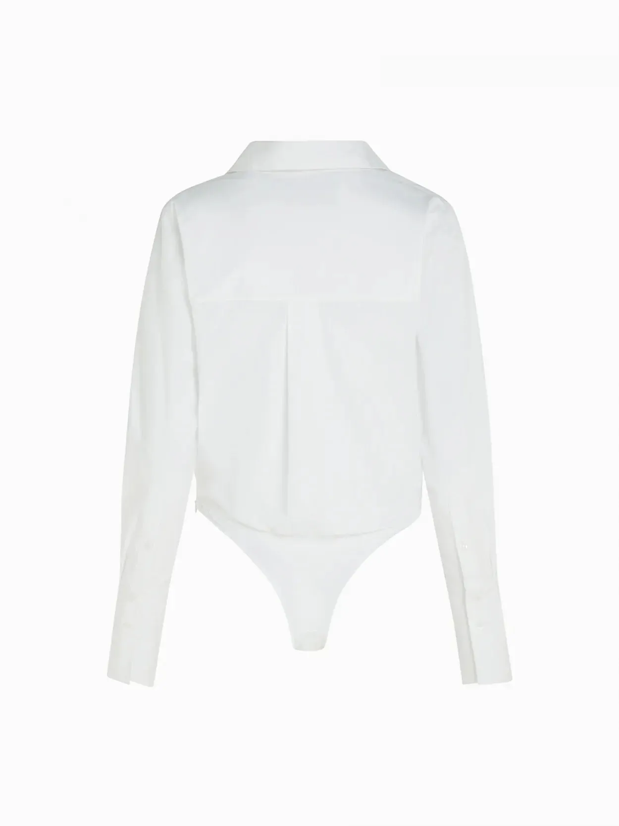 Aomo White – Cotton Poplin Shirt Bodysuit sold by GAUGE81 product image thumbnail 4