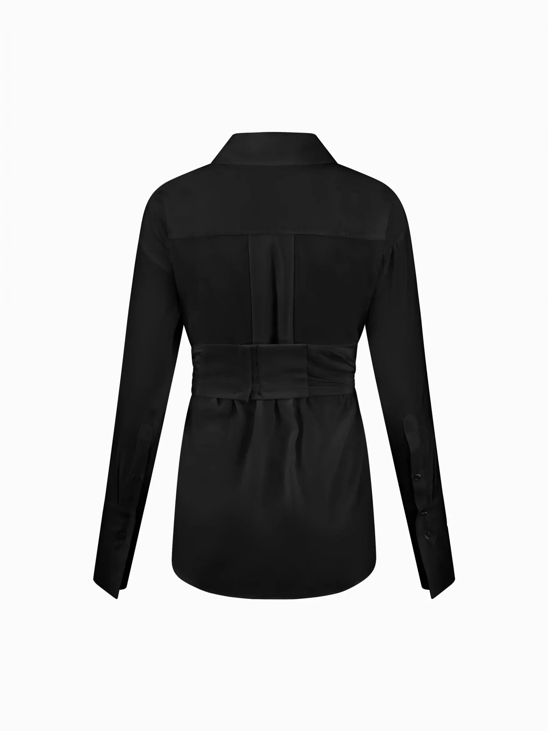 Sabinas Black – Silk Wrap Shirt sold by GAUGE81 product image thumbnail 5