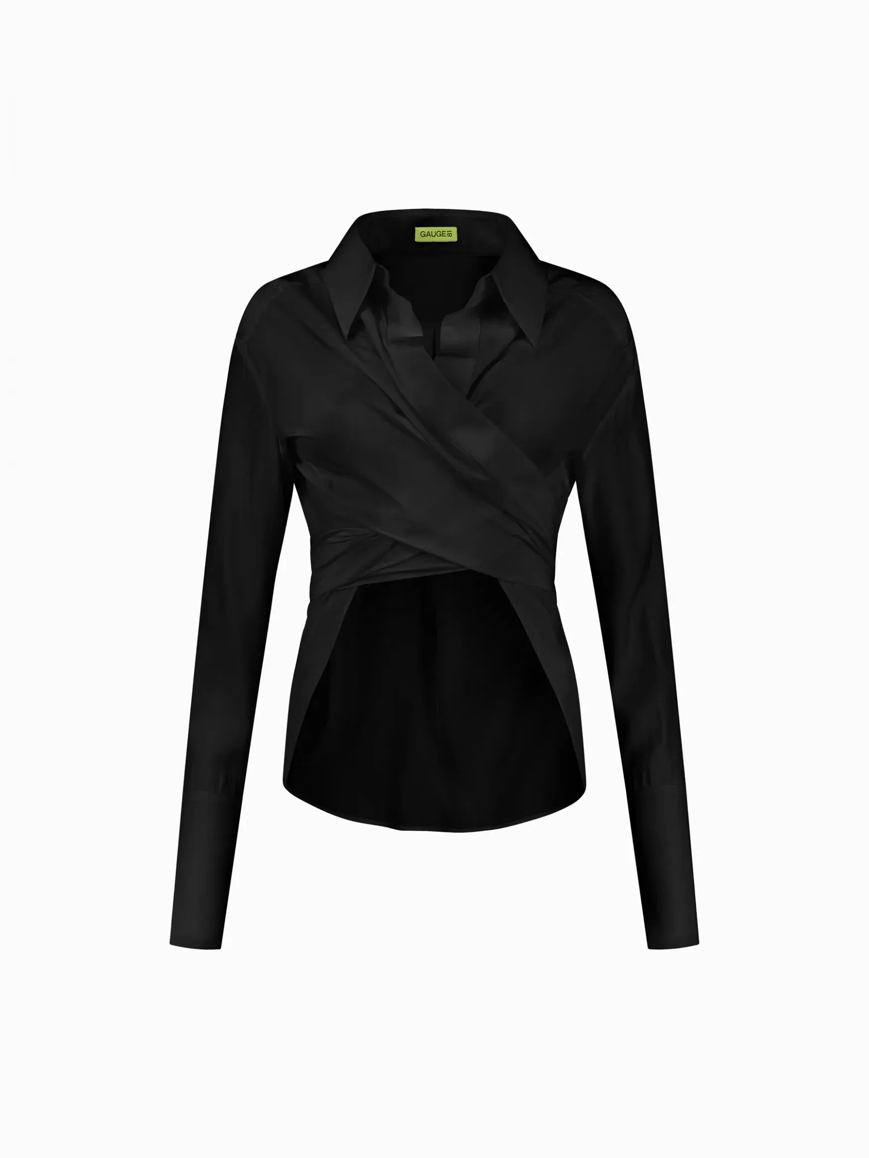 Sabinas Black – Silk Wrap Shirt sold by GAUGE81 product image thumbnail 4