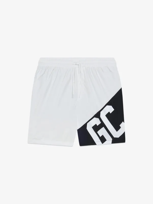Costume da bagno corto con Band Logo made by GCDS