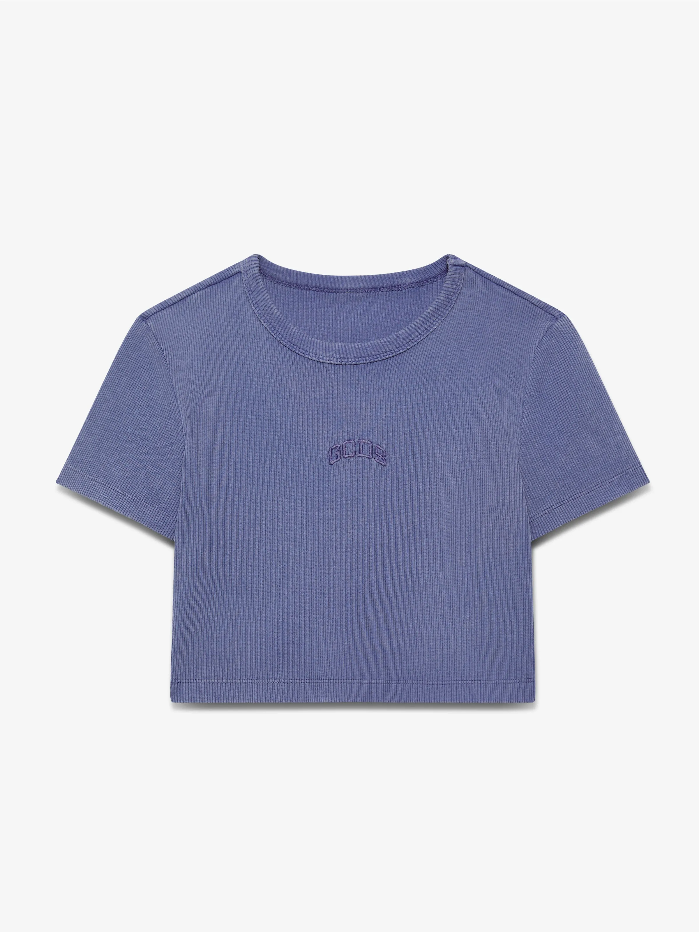 T-Shirt Crop stonewashed GCDS Logo Lounge sold by GCDS