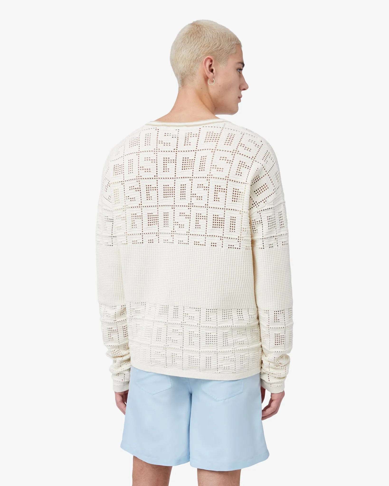 Gcds Monogram Macramé Hockey T-shirt sold by GCDS product image thumbnail 4