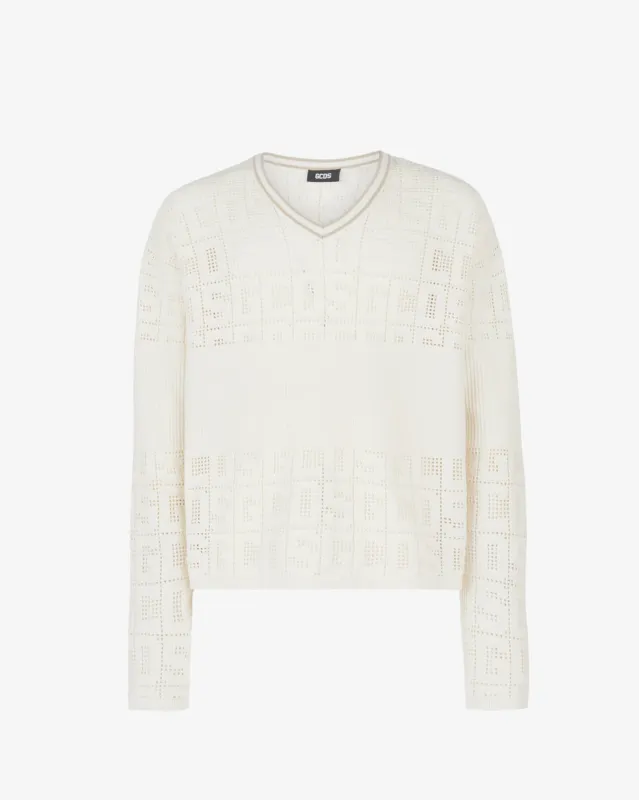 Gcds Monogram Macramé Hockey T-shirt made by GCDS