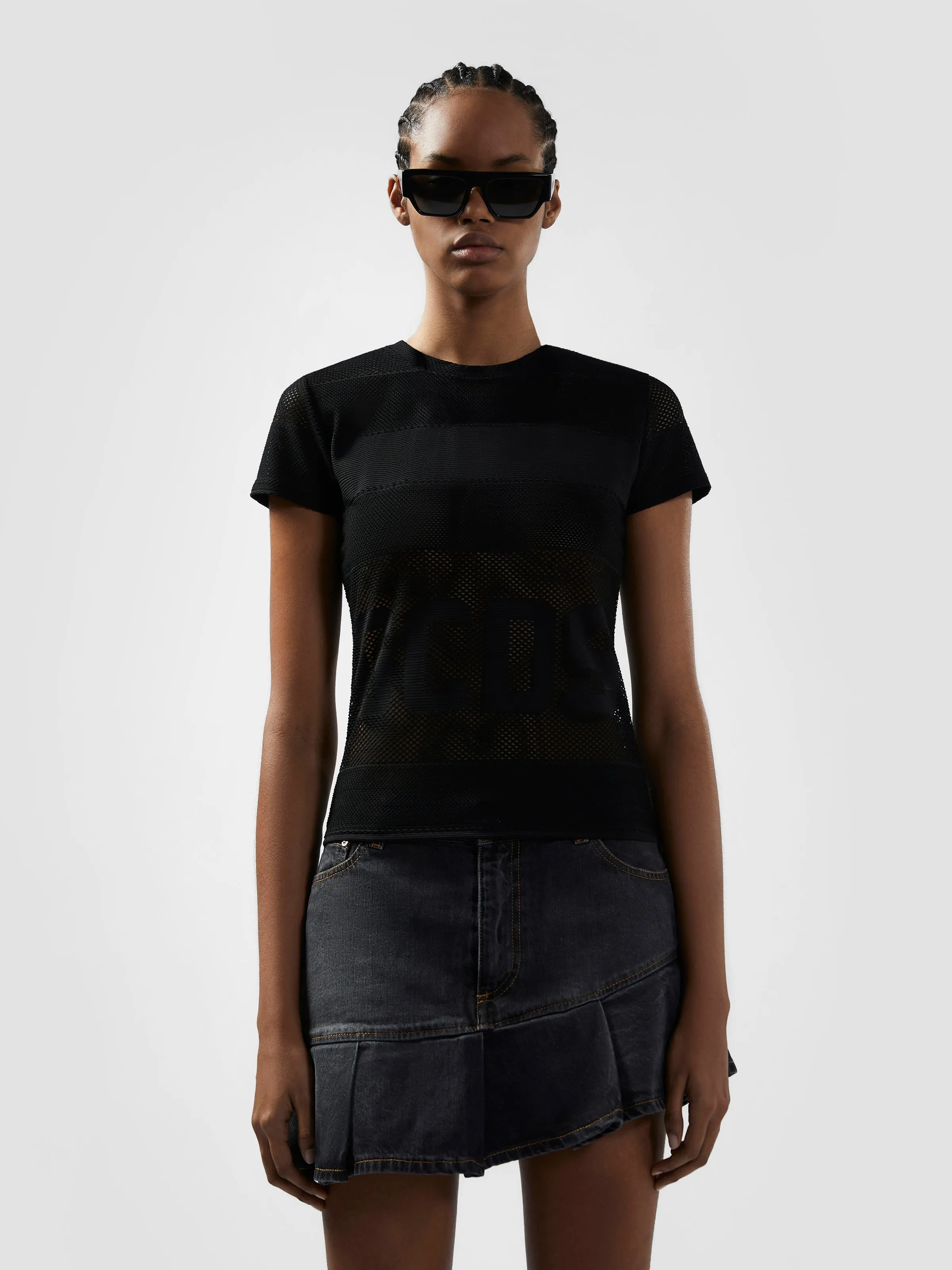 T-shirt in rete con logo sold by GCDS product image thumbnail 3