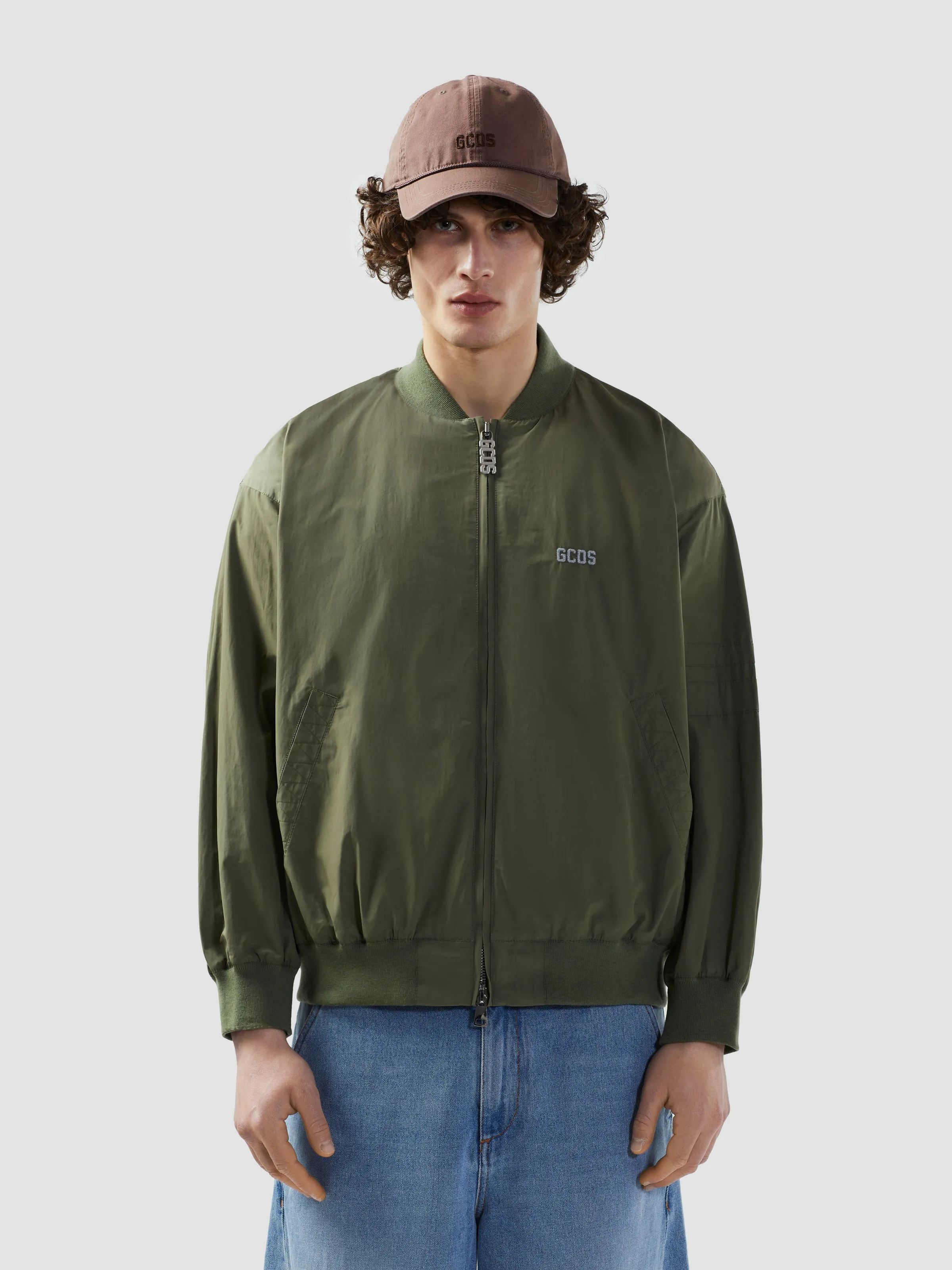 Bomber varsity in nylon regular con logo sold by GCDS product image thumbnail 3
