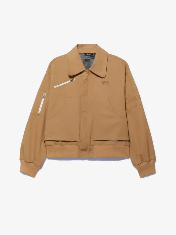 Bomber in tela con tasche made by GCDS