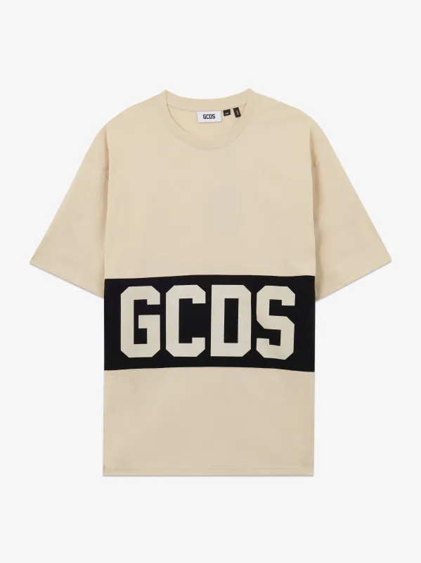 T-shirt regular con Banda Logo made by GCDS