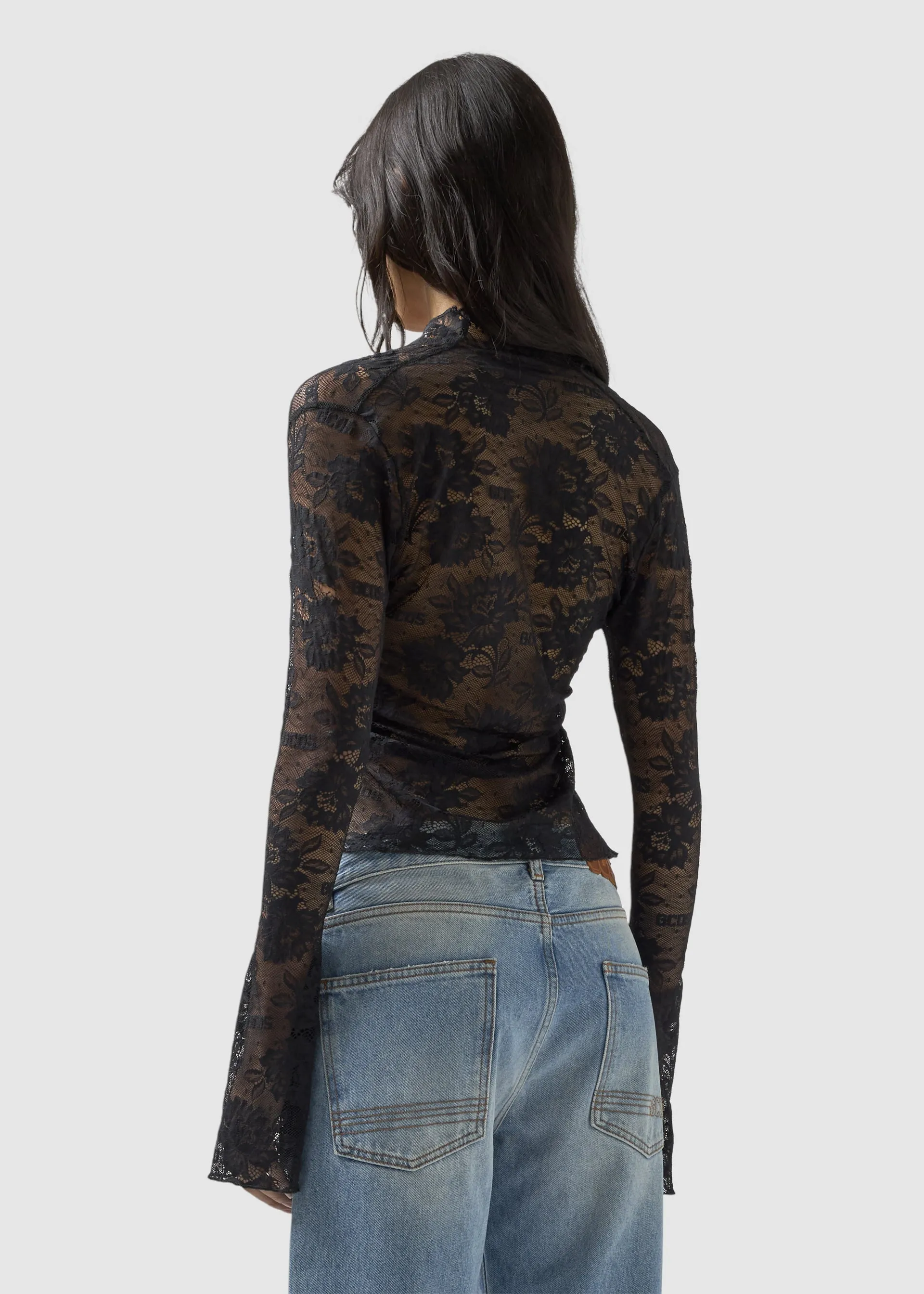 Camicia in pizzo con maniche svasate sold by GCDS product image thumbnail 5
