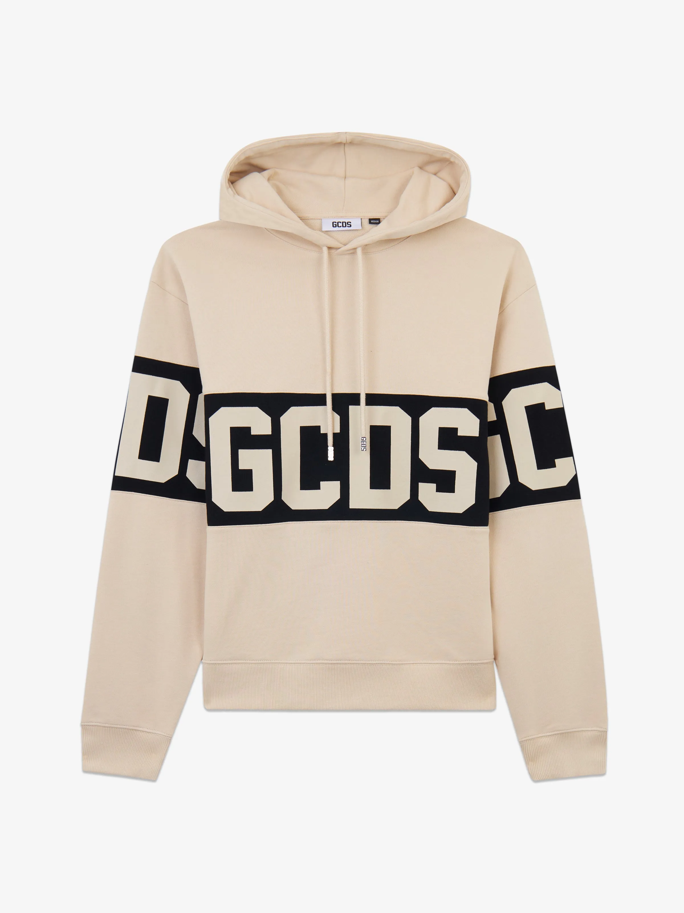 Felpa con cappuccio con Banda Logo sold by GCDS
