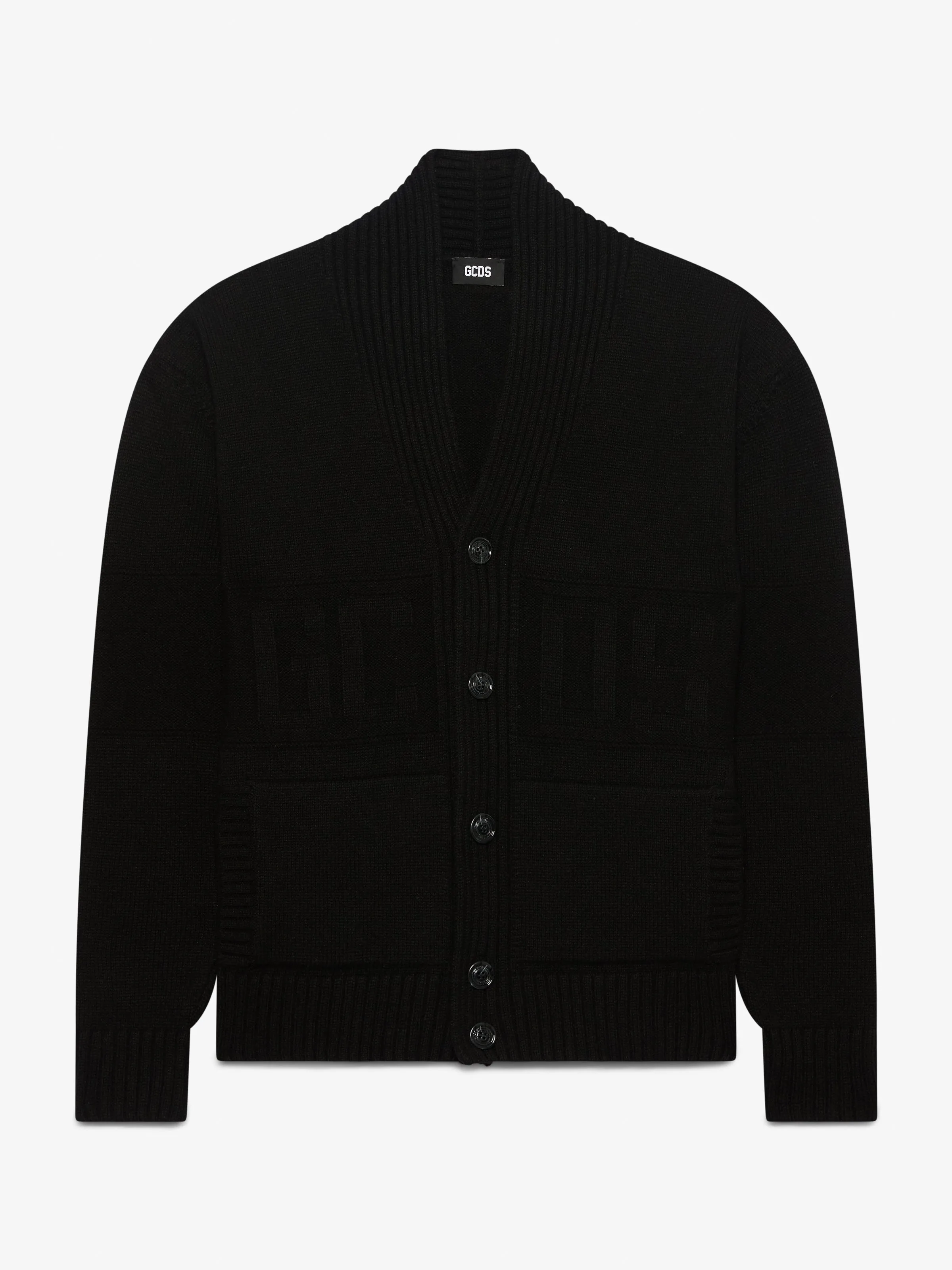Cardigan con bottoni e logo sold by GCDS