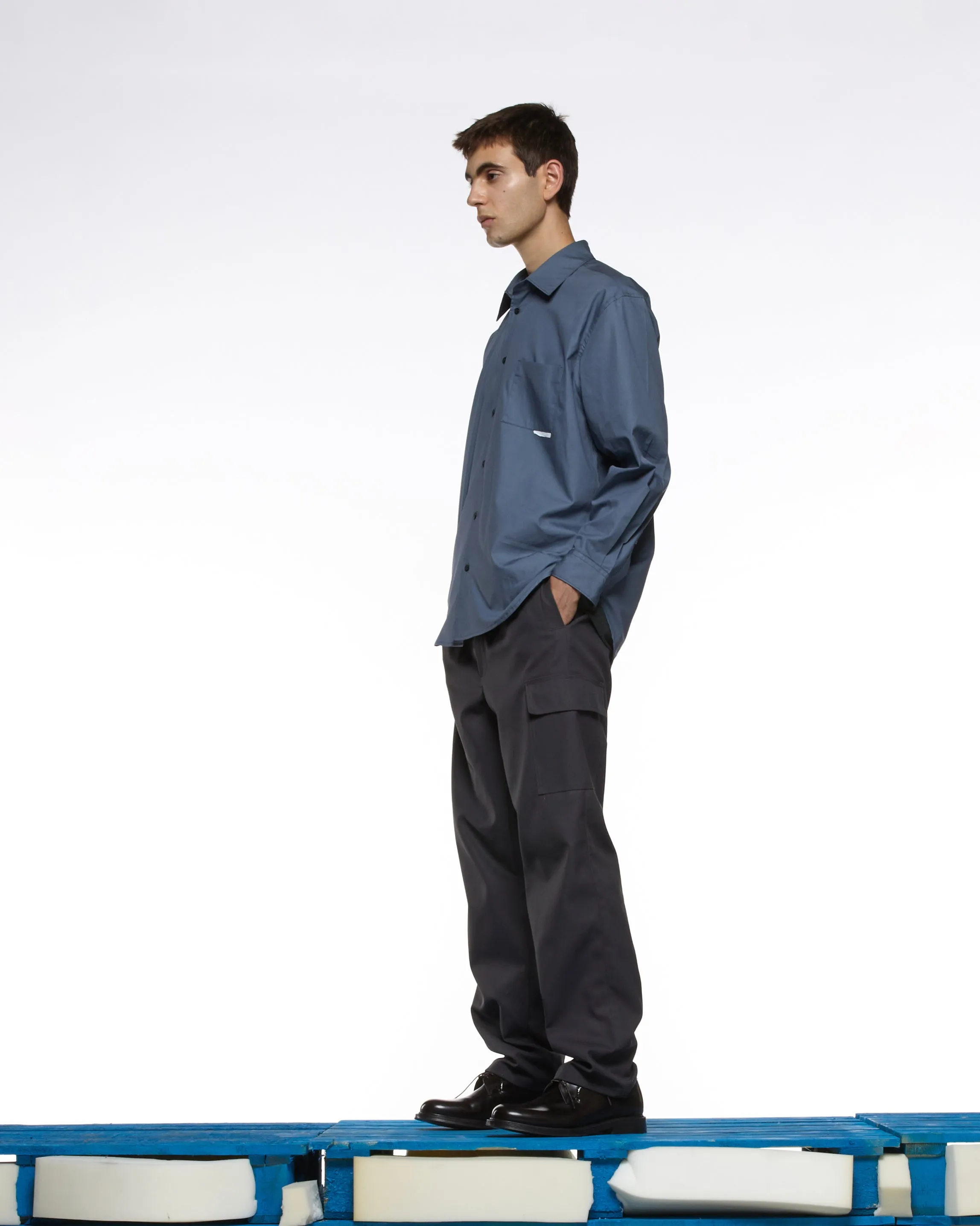 GR10K 21000 REPLICATED L/S SHIRT - CHARCOAL sold by GR10K product image thumbnail 4