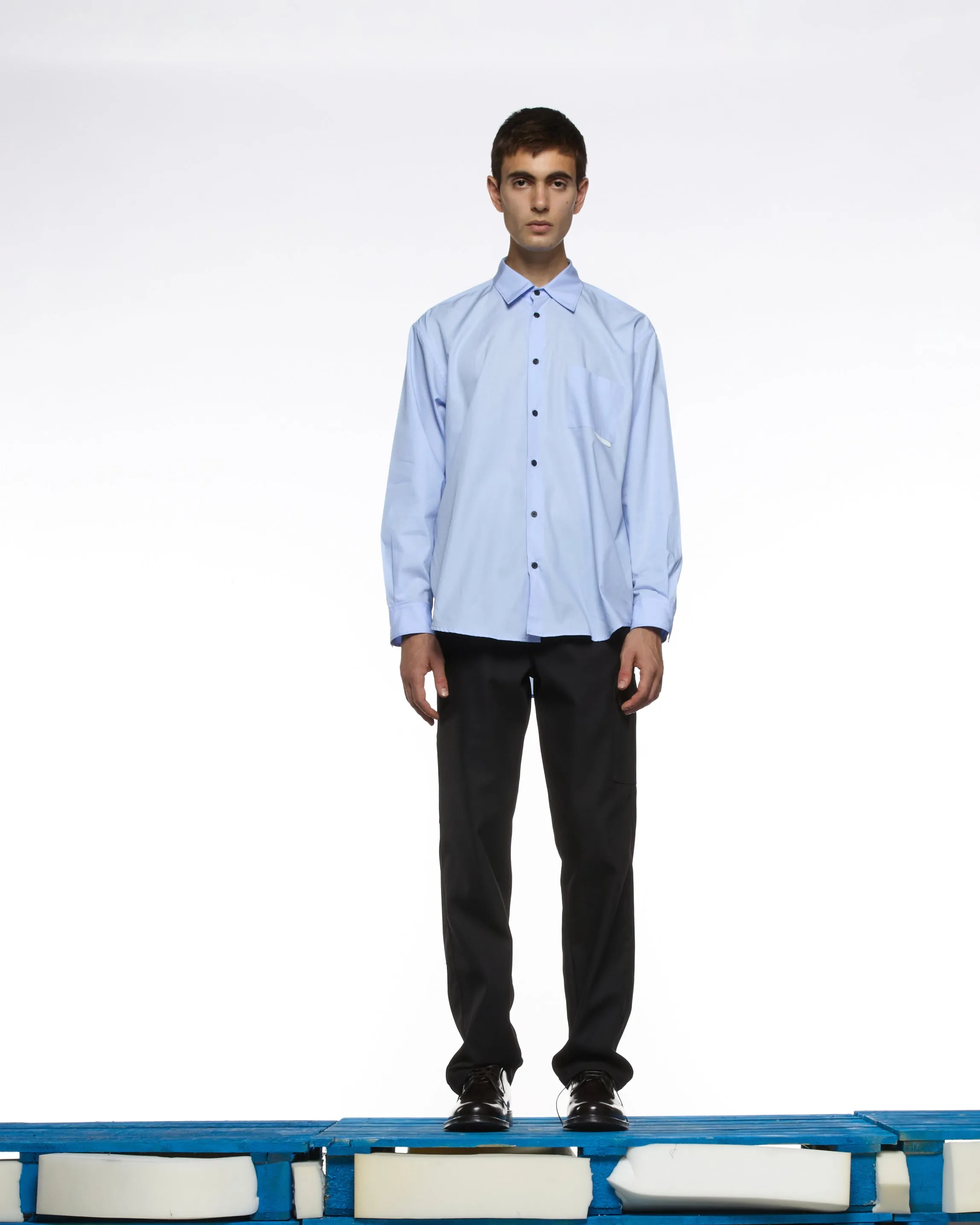 GR10K 21000 REPLICATED L/S SHIRT - LIGHT BLU sold by GR10K product image thumbnail 2