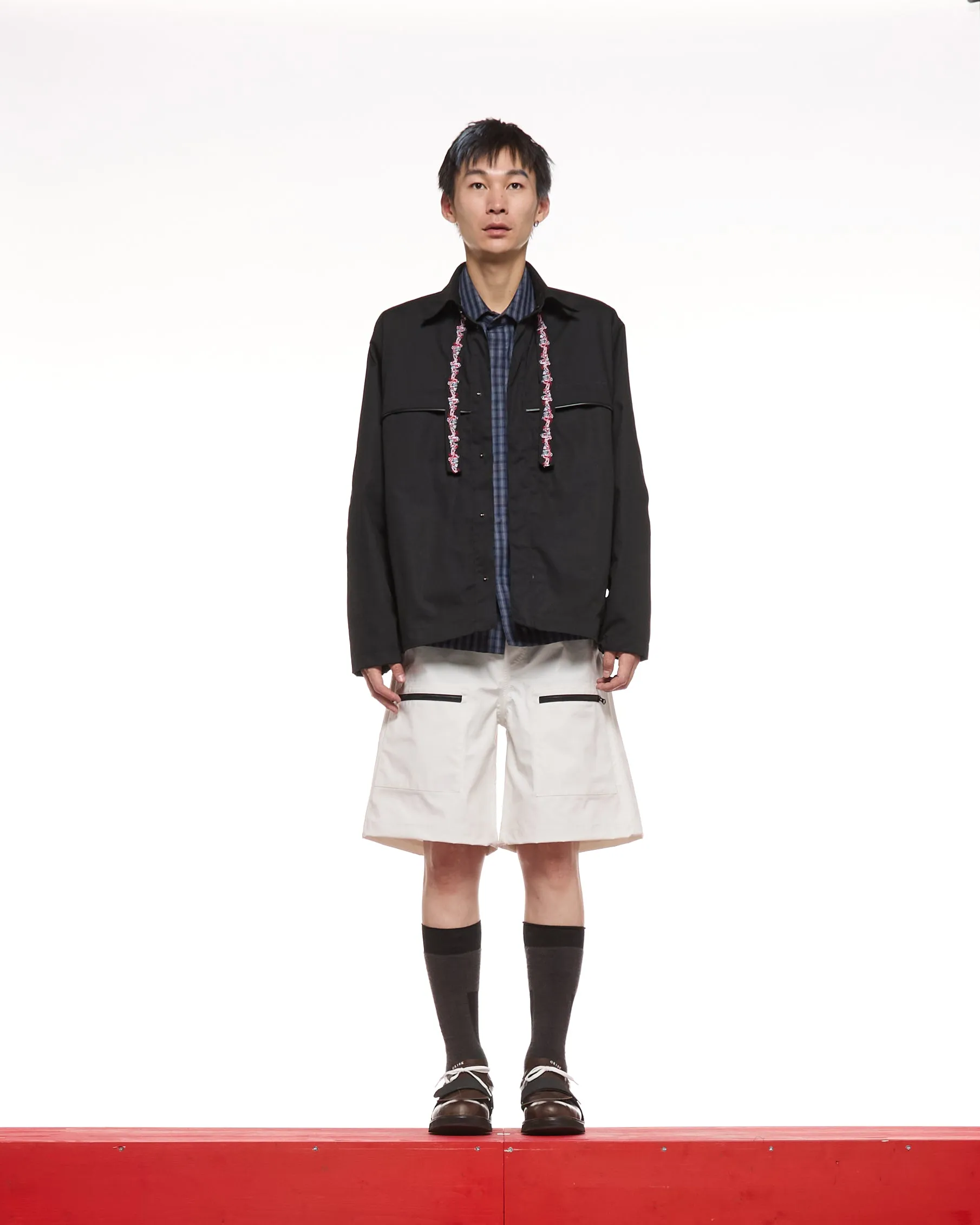 GR10K PIPING RIPSTOP OVERSHIRT - BLACK sold by GR10K product image thumbnail 3