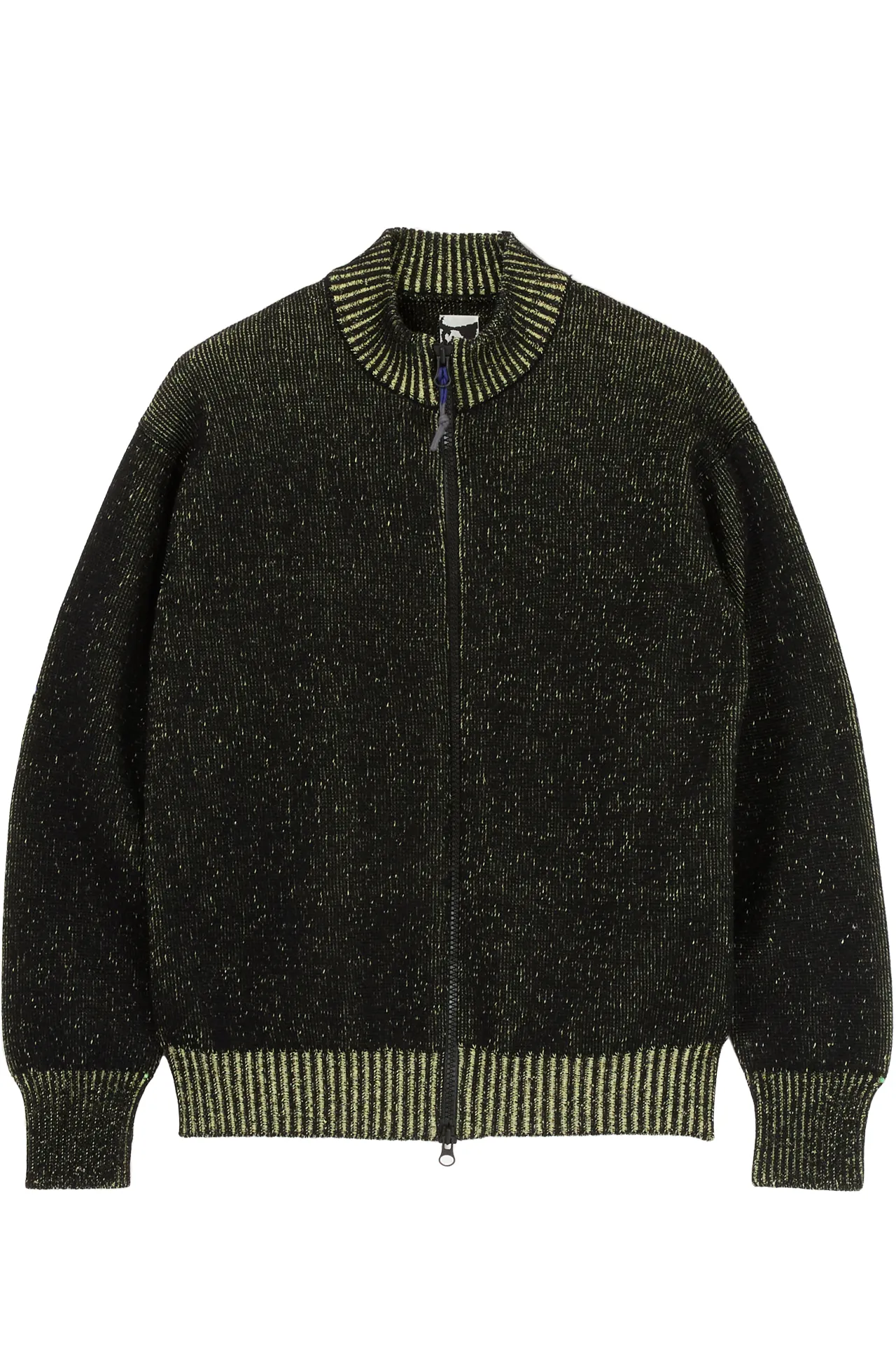 AIMLESS COMPACT KNIT FULL ZIPPED SWEATER - HERREN BLACK sold by GR10K product image thumbnail 2