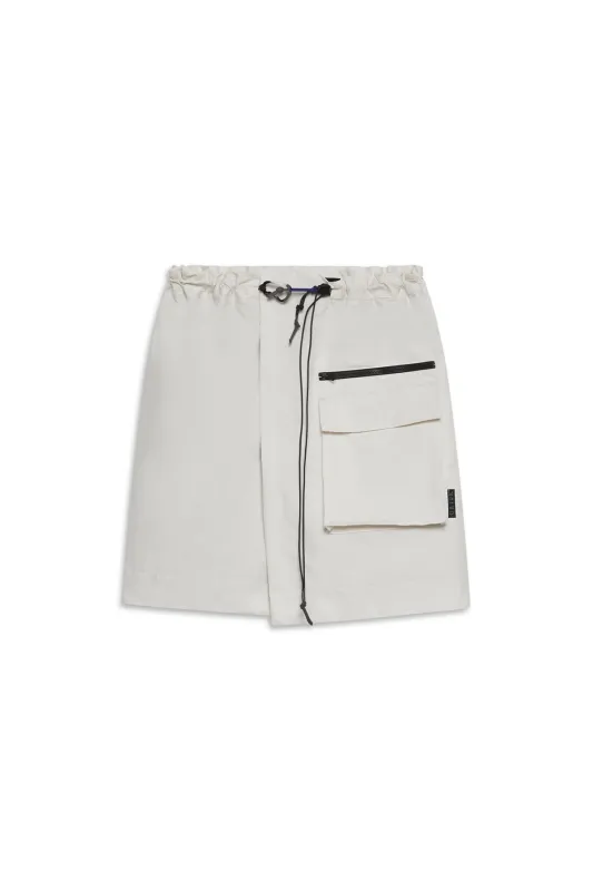 GR10K COTTON 3L PANEL SKIRT -  WHITE made by GR10K