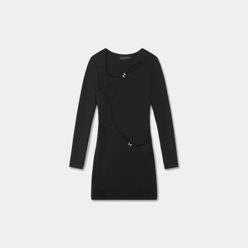 DRAPPED CARABINER DRESS made by HELIOT EMIL