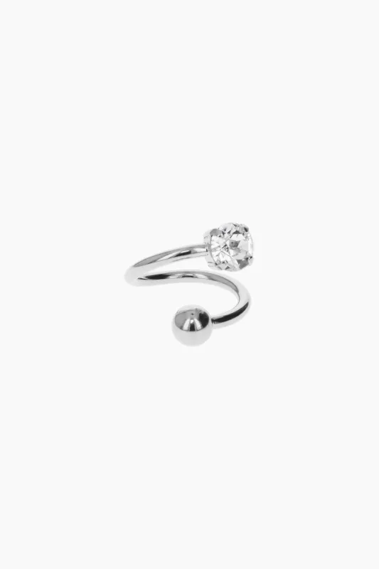 Maisie silver ring made by Justine Clenquet
