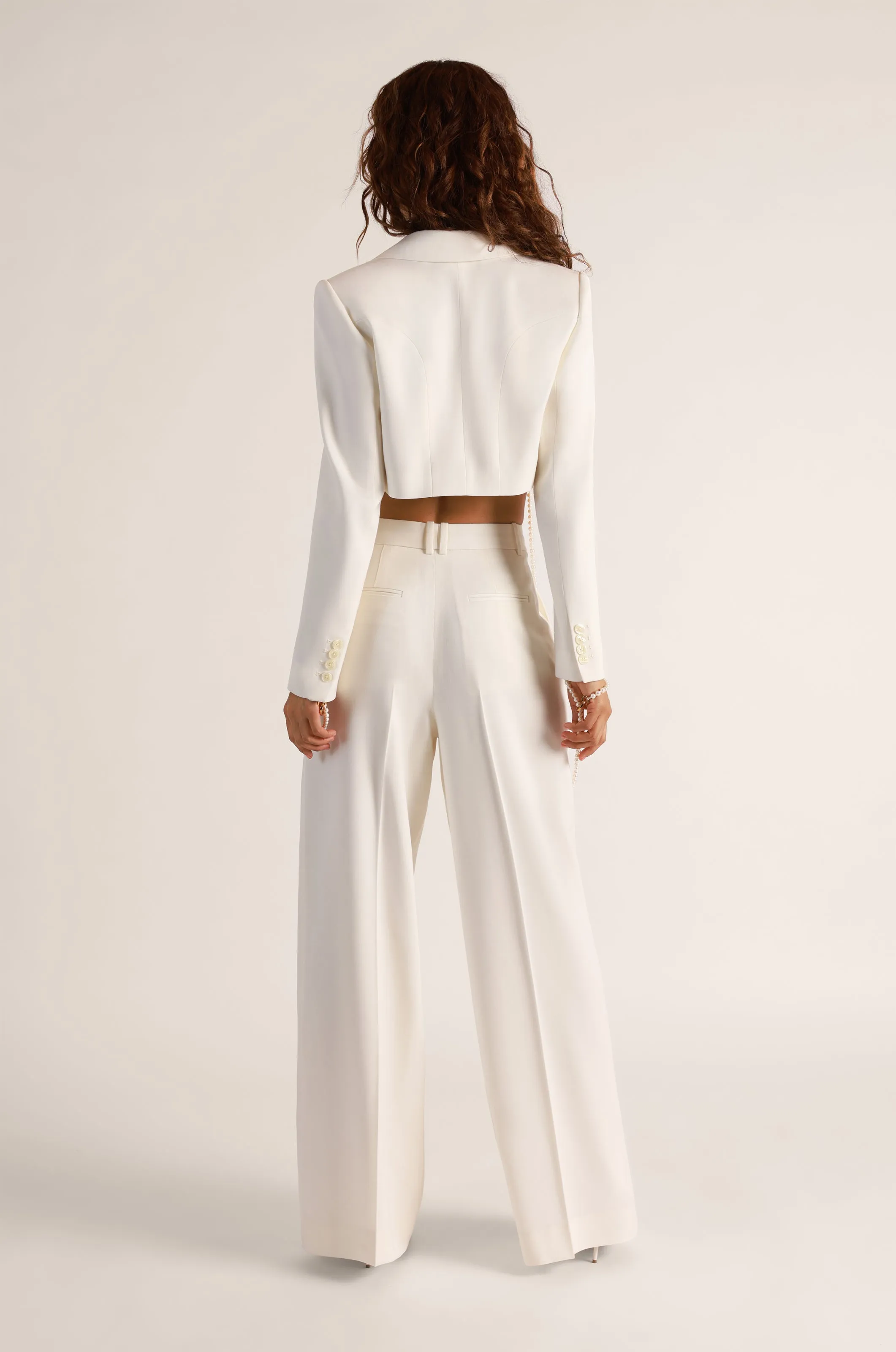 SUITING CROPPED BLAZER sold by Kiki de Montparnasse product image thumbnail 3