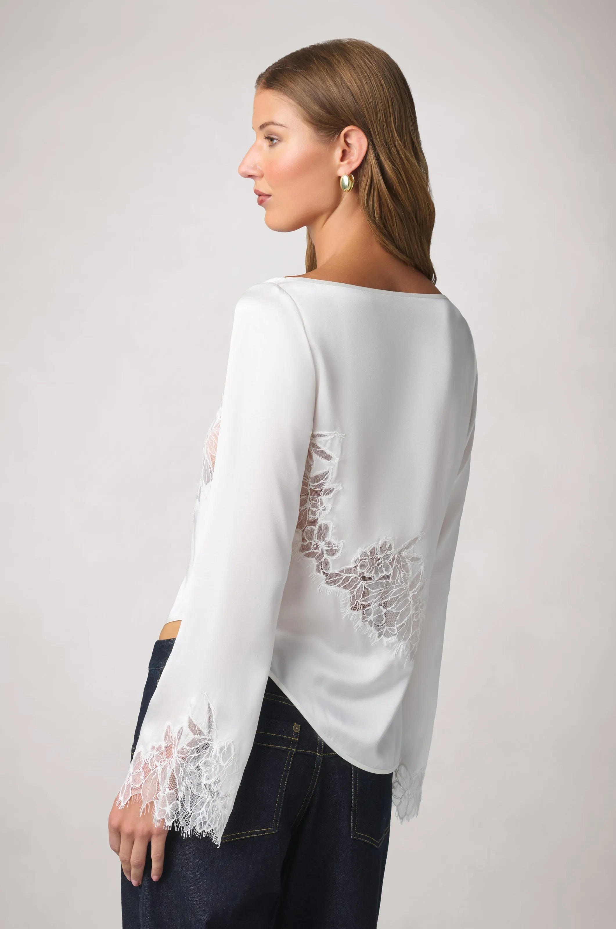IRIS LACE LONG SLEEVE TOP sold by Kiki de Montparnasse product image thumbnail 3