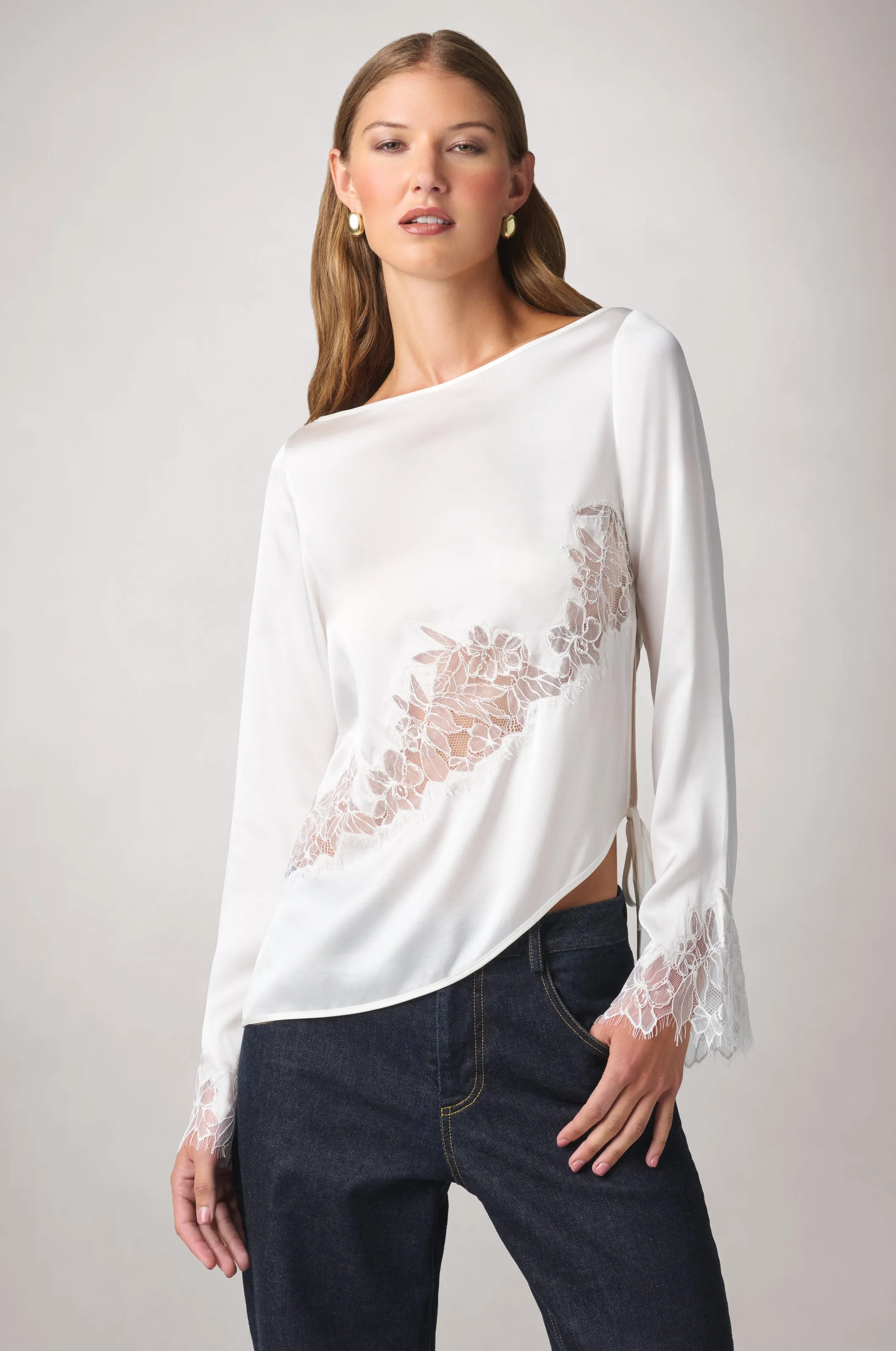 IRIS LACE LONG SLEEVE TOP sold by Kiki de Montparnasse product image thumbnail 2