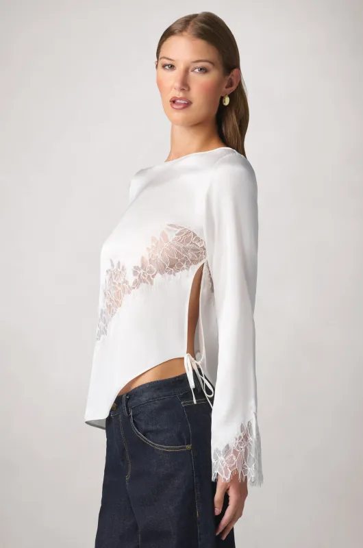 IRIS LACE LONG SLEEVE TOP made by Kiki de Montparnasse