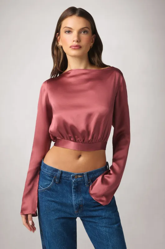SOIE OPEN BACK TIE TOP made by Kiki de Montparnasse