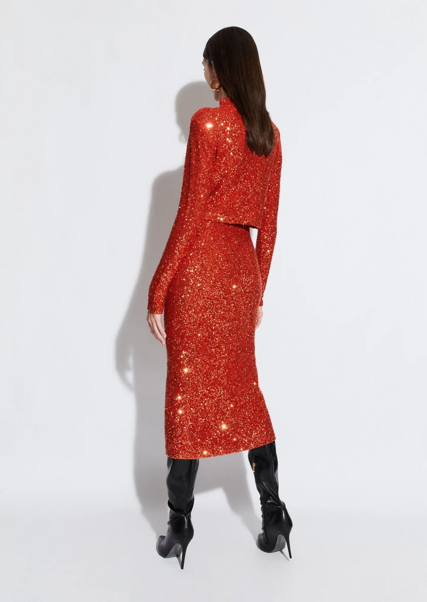 Sequin Cashmere Cropped Top sold by LAPOINTE product image thumbnail 2