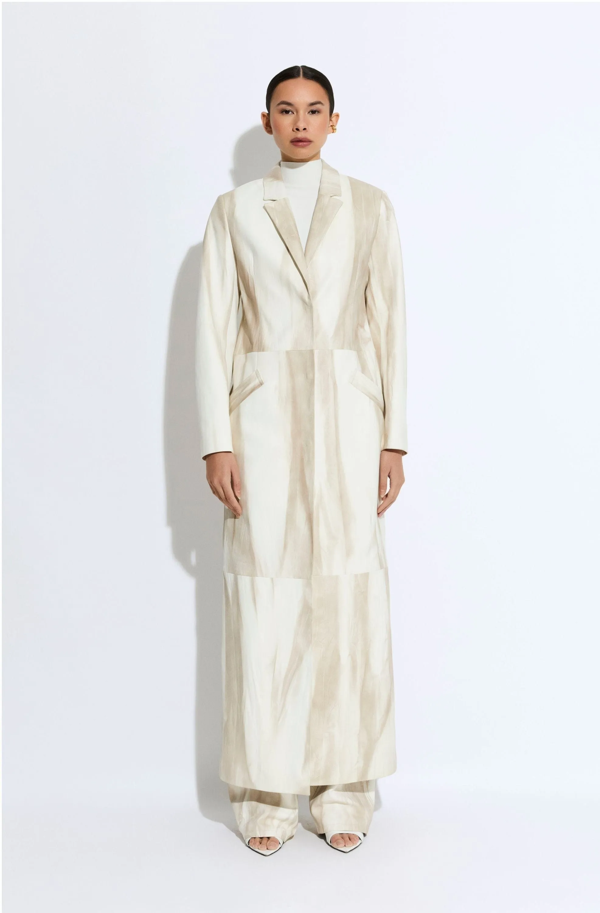 Marbled Nappa Coat sold by LAPOINTE product image thumbnail 2