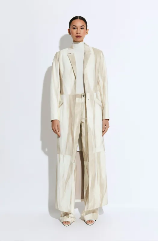 Marbled Nappa Coat made by LAPOINTE