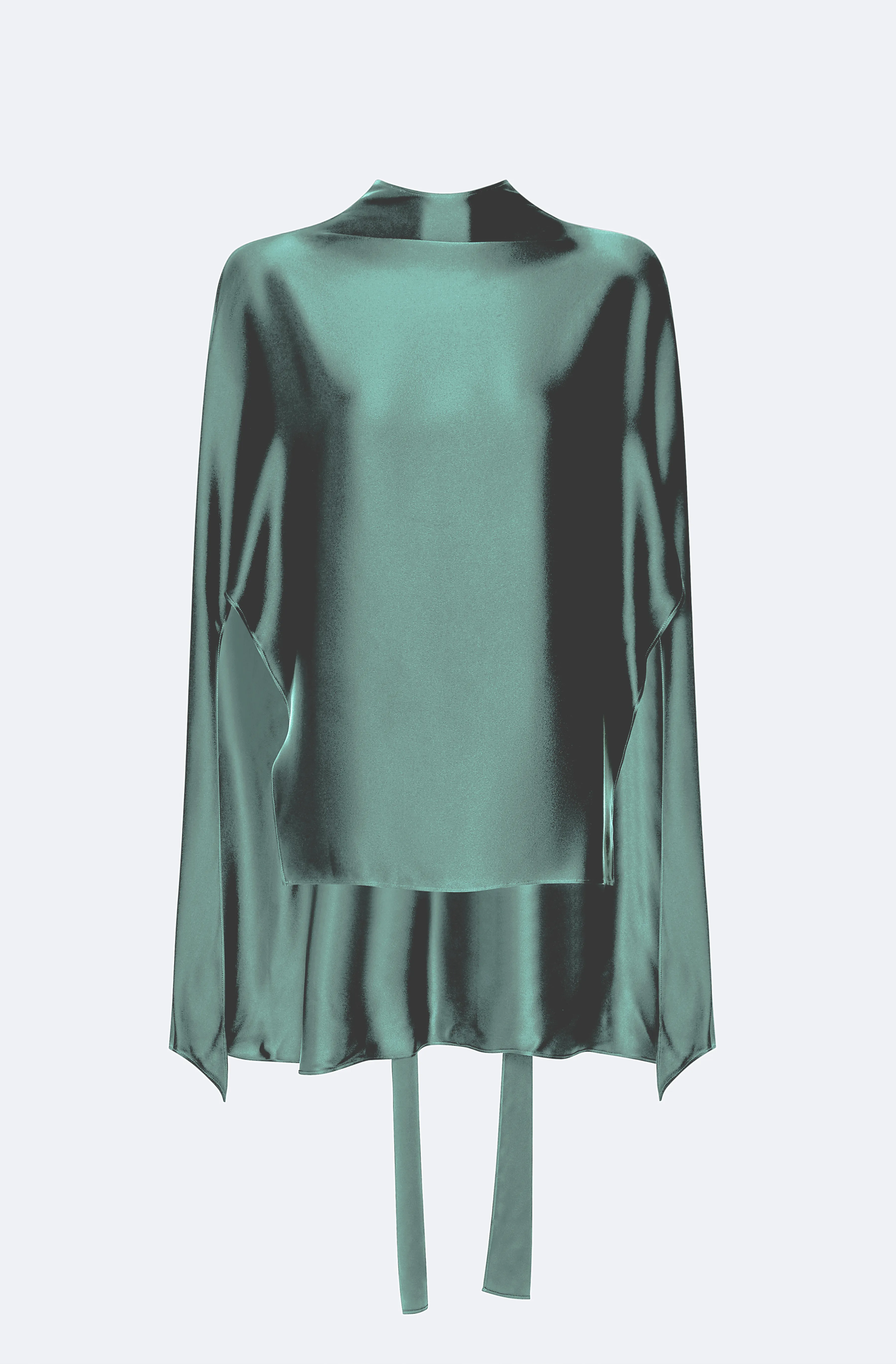 Silky Twill Scarf Cape Top sold by LAPOINTE