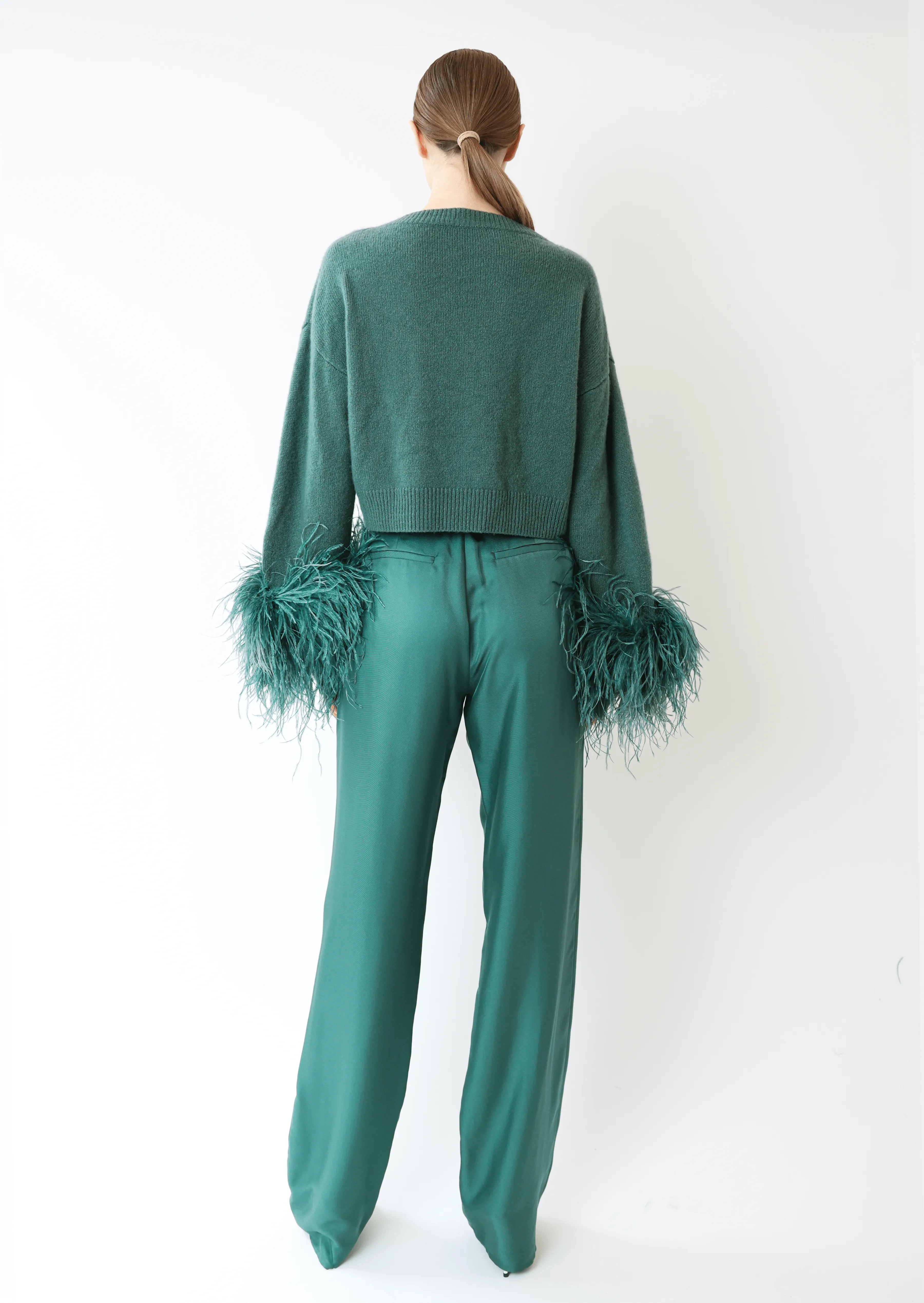Silky Twill Belted Pant sold by LAPOINTE product image thumbnail 2