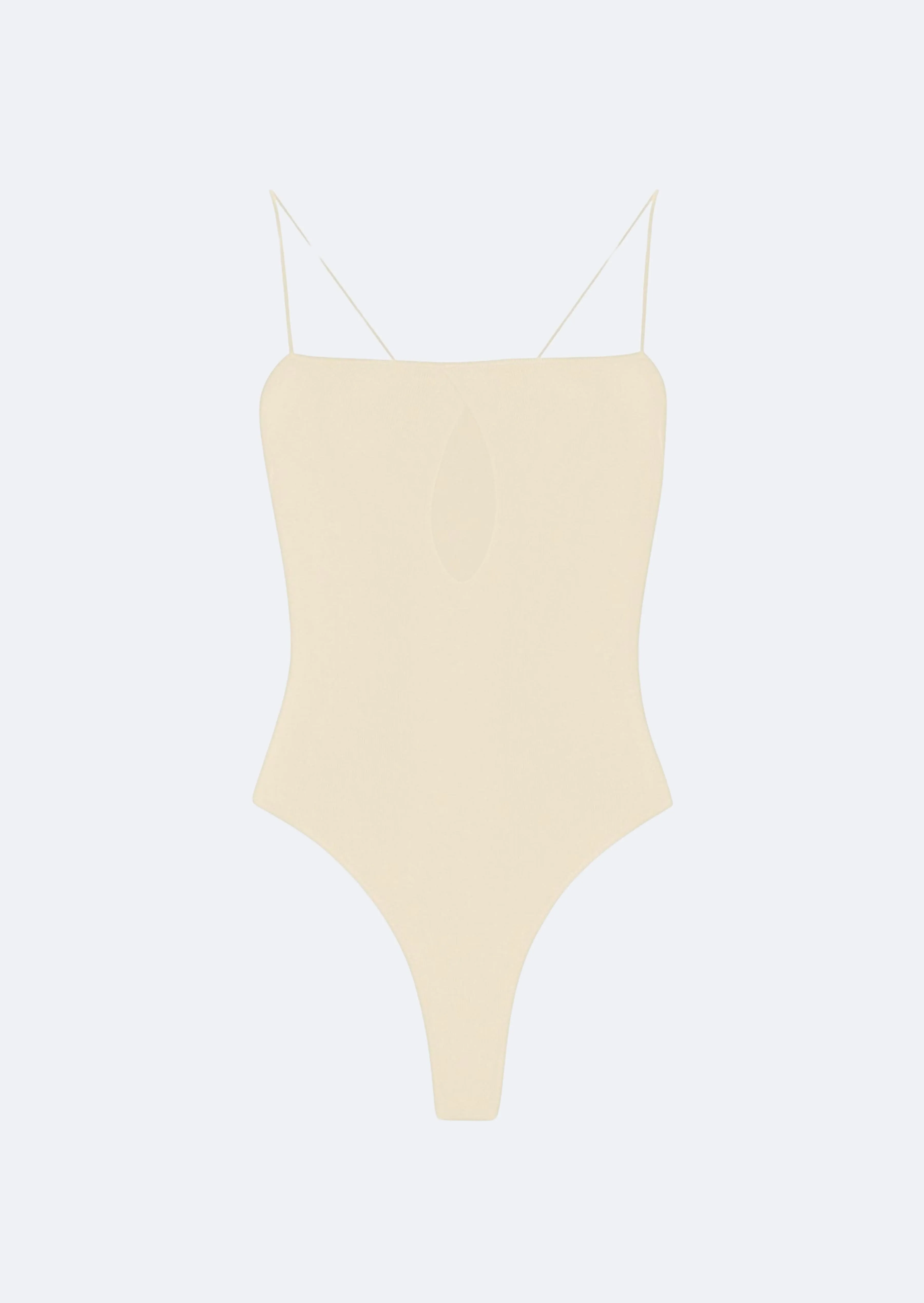 Shiny Viscose Slit Bodysuit sold by LAPOINTE product image thumbnail 4