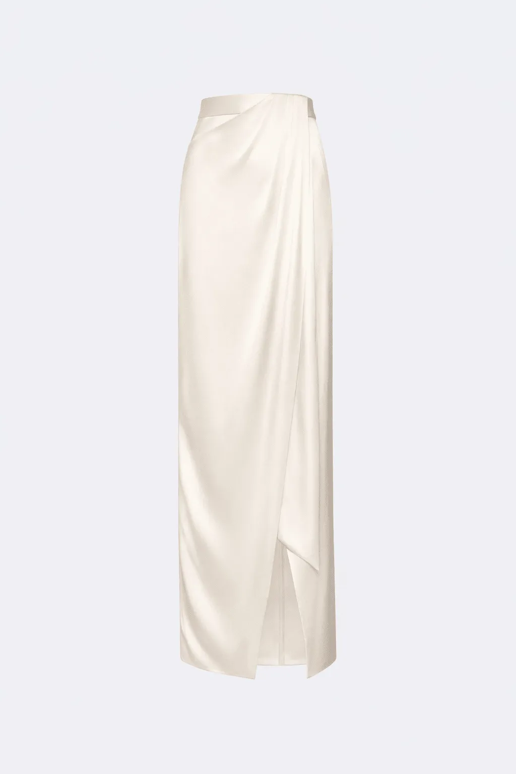 Satin Wrap Maxi Skirt sold by LAPOINTE product image thumbnail 4