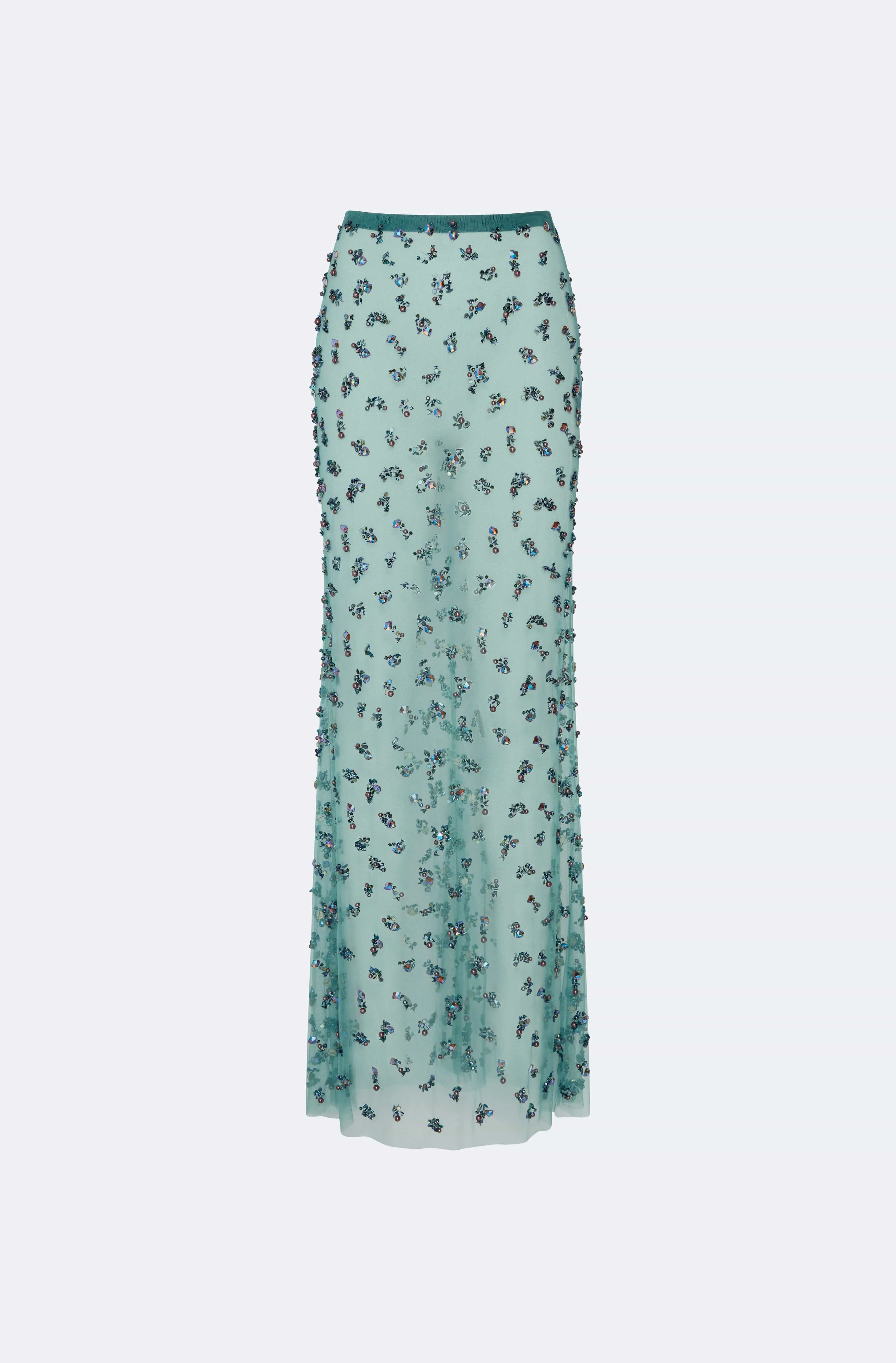 Degradé Cluster Embellished Flare Skirt sold by LAPOINTE product image thumbnail 2