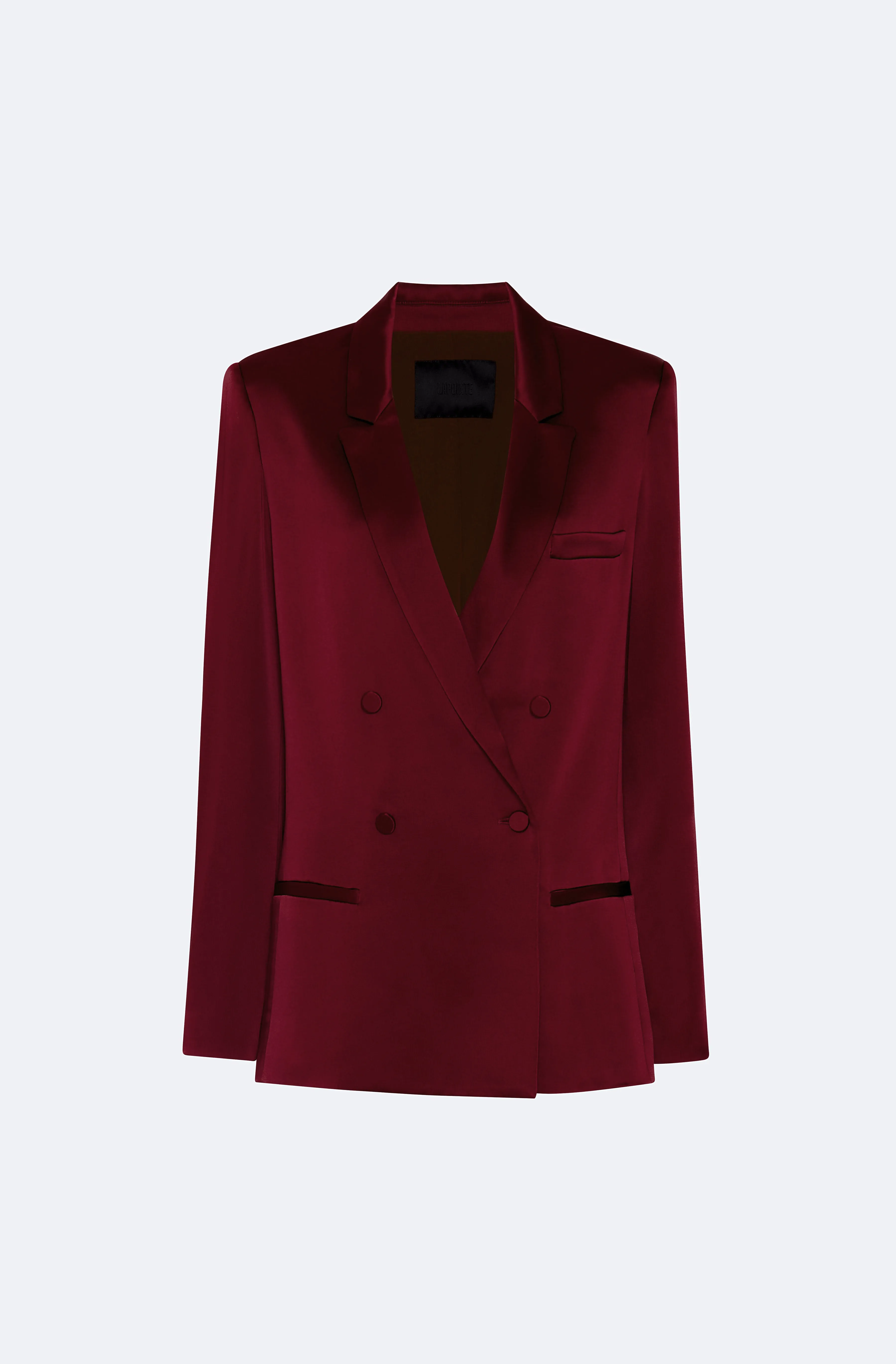 Satin Double Breasted Blazer sold by LAPOINTE product image thumbnail 3