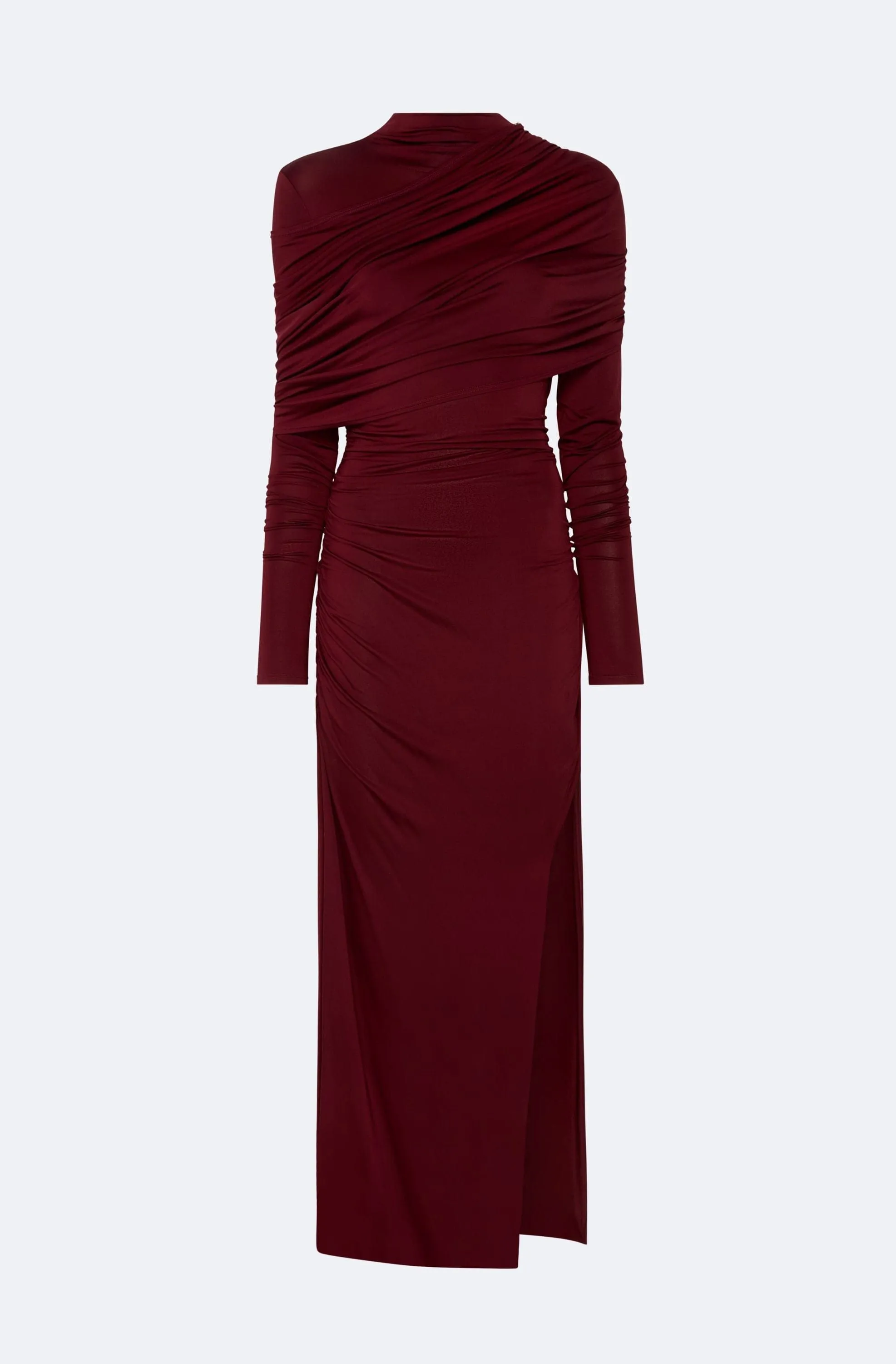 Jersey Asymmetrical Shawl Draped Gown sold by LAPOINTE product image thumbnail 5