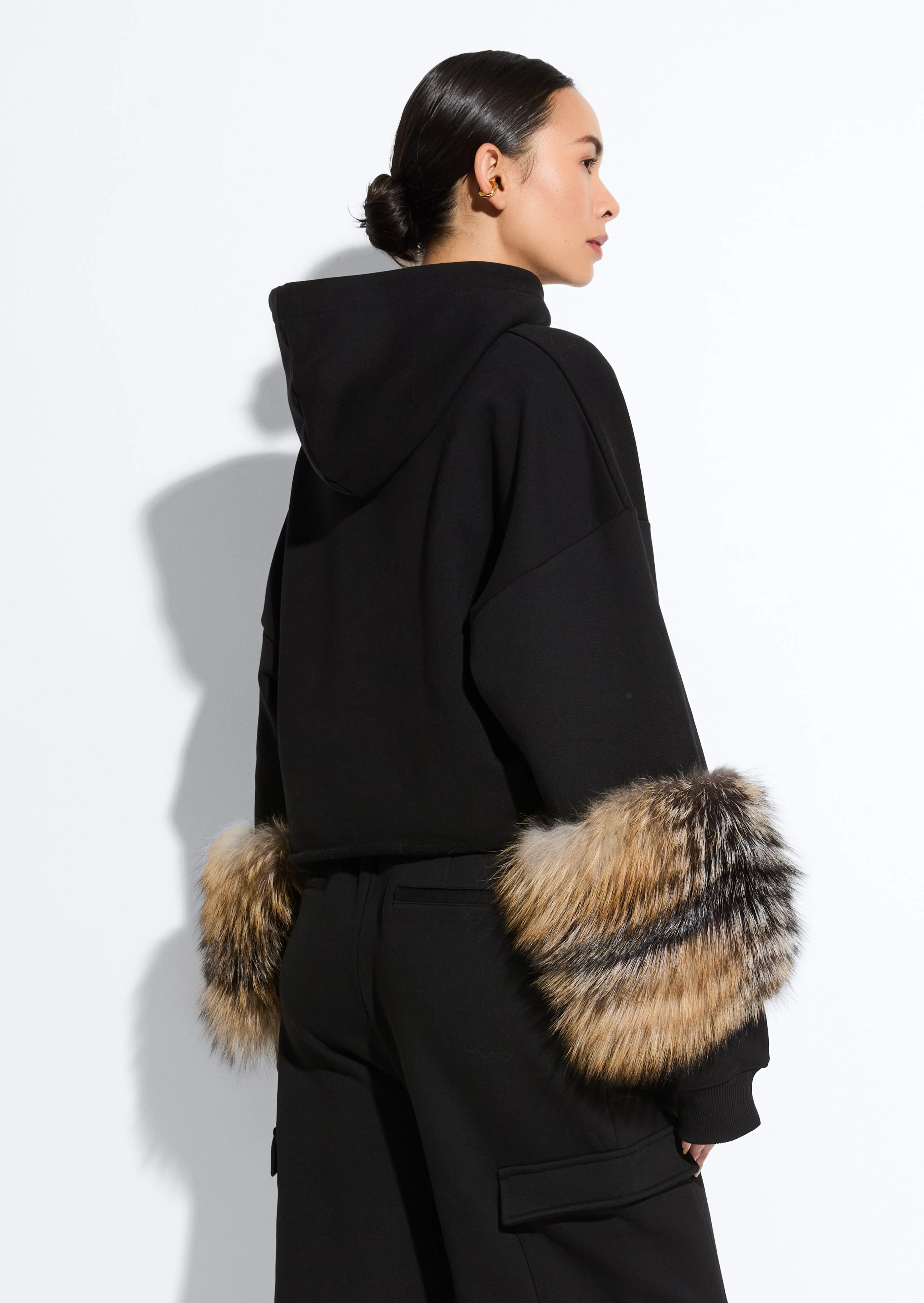 Cotton Sweatshirt With Fur sold by LAPOINTE product image thumbnail 2